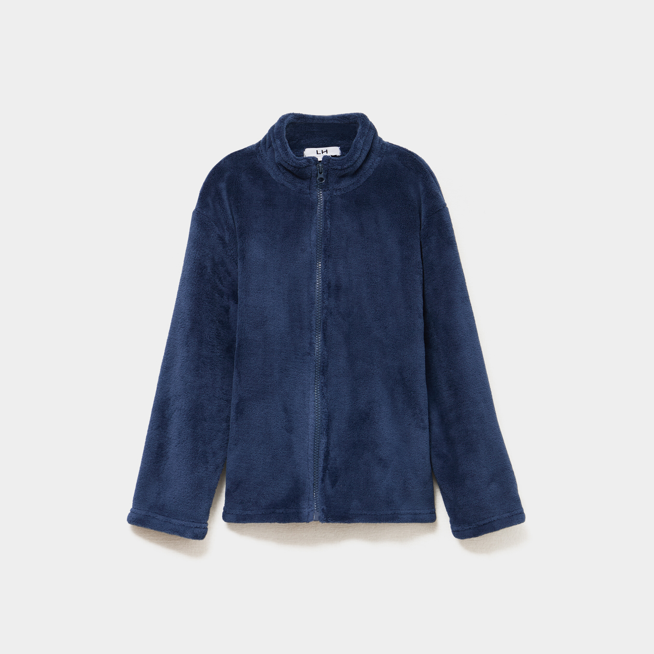 veste de pyjama effet polaire bleu marine garcon Veste de pyjama effet polaire bleu marine garçon