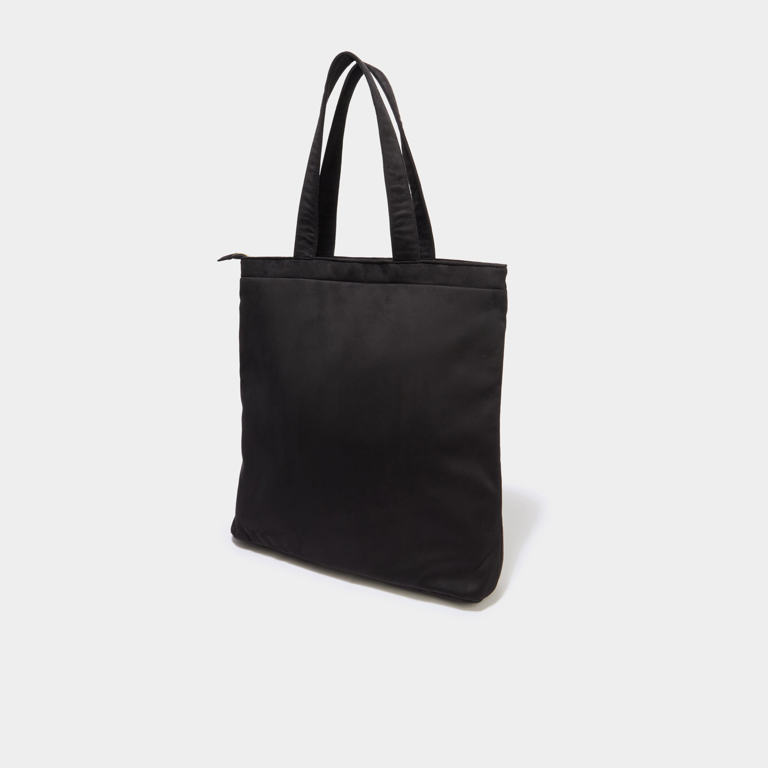 Sac tote bag zipp&eacute; noir femme