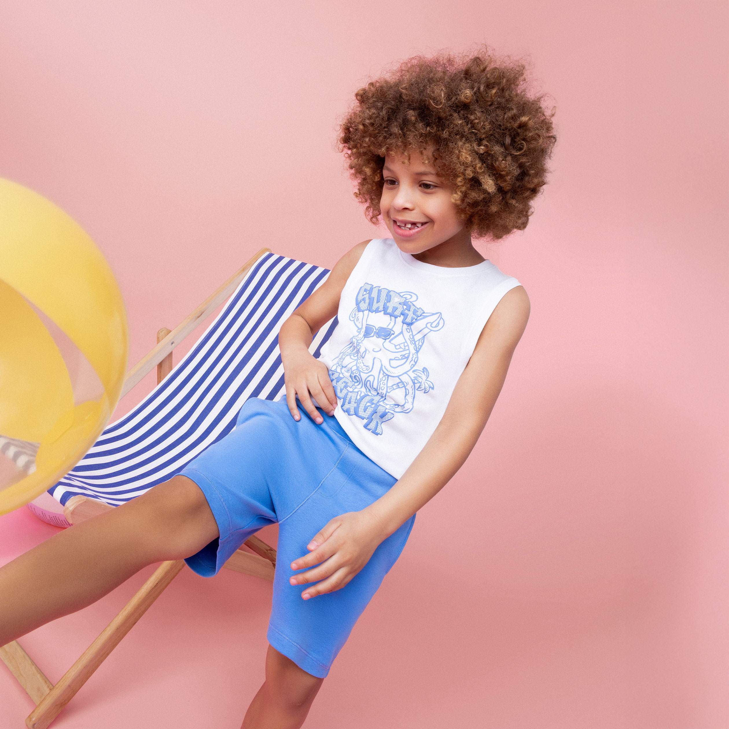 ensemble debardeur et short coton blanc garcon Ensemble débardeur et short coton blanc garçon