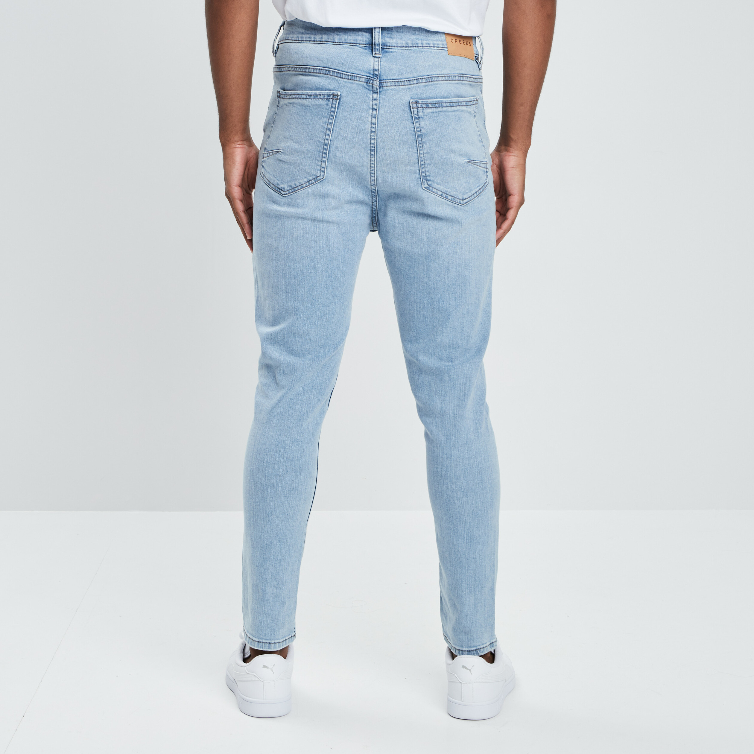 jeans skinny stretch creeks denim bleach homme Jeans skinny stretch Creeks denim bleach homme
