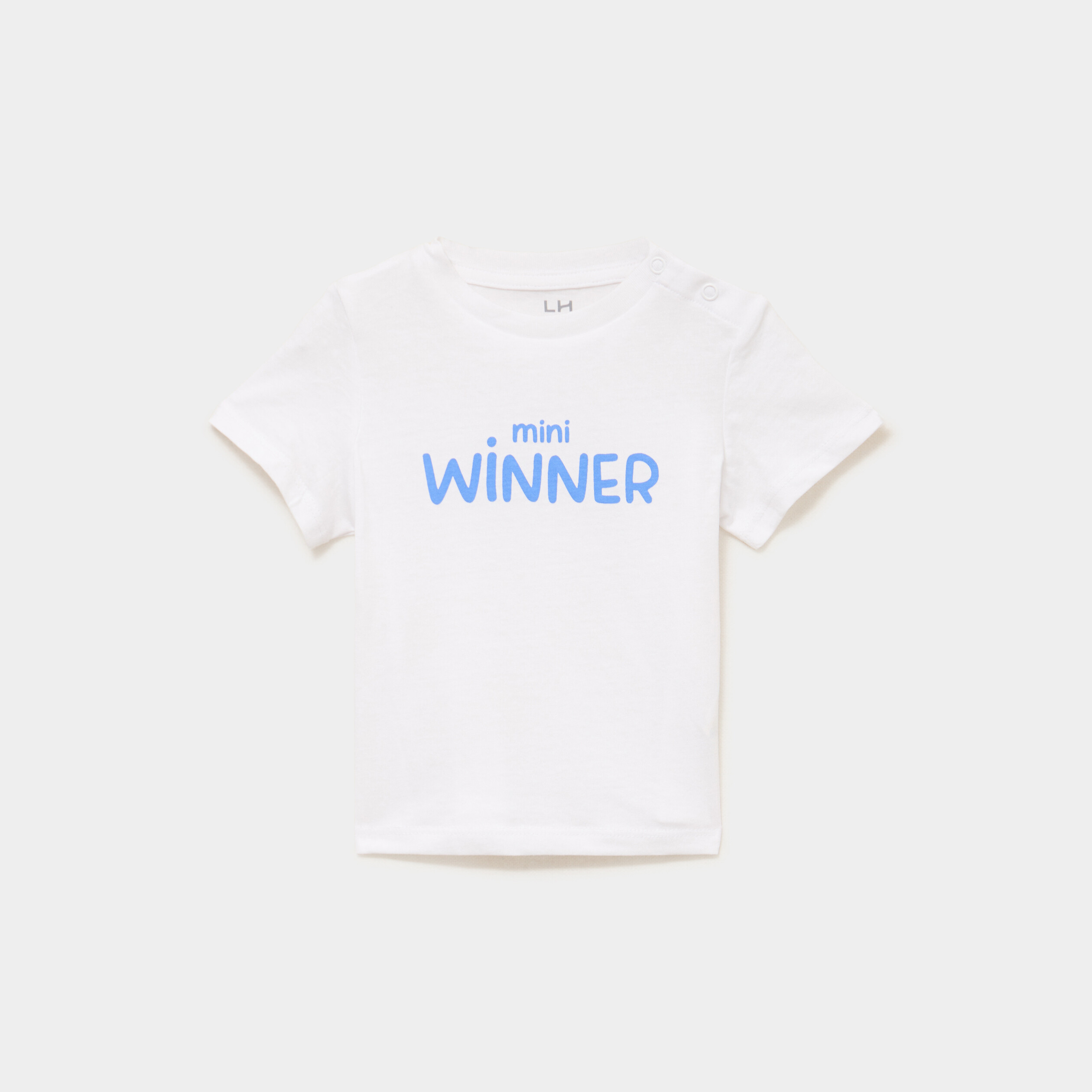 T-shirt manches courtes coton blanc b&eacute;b&eacute; gar&ccedil;on