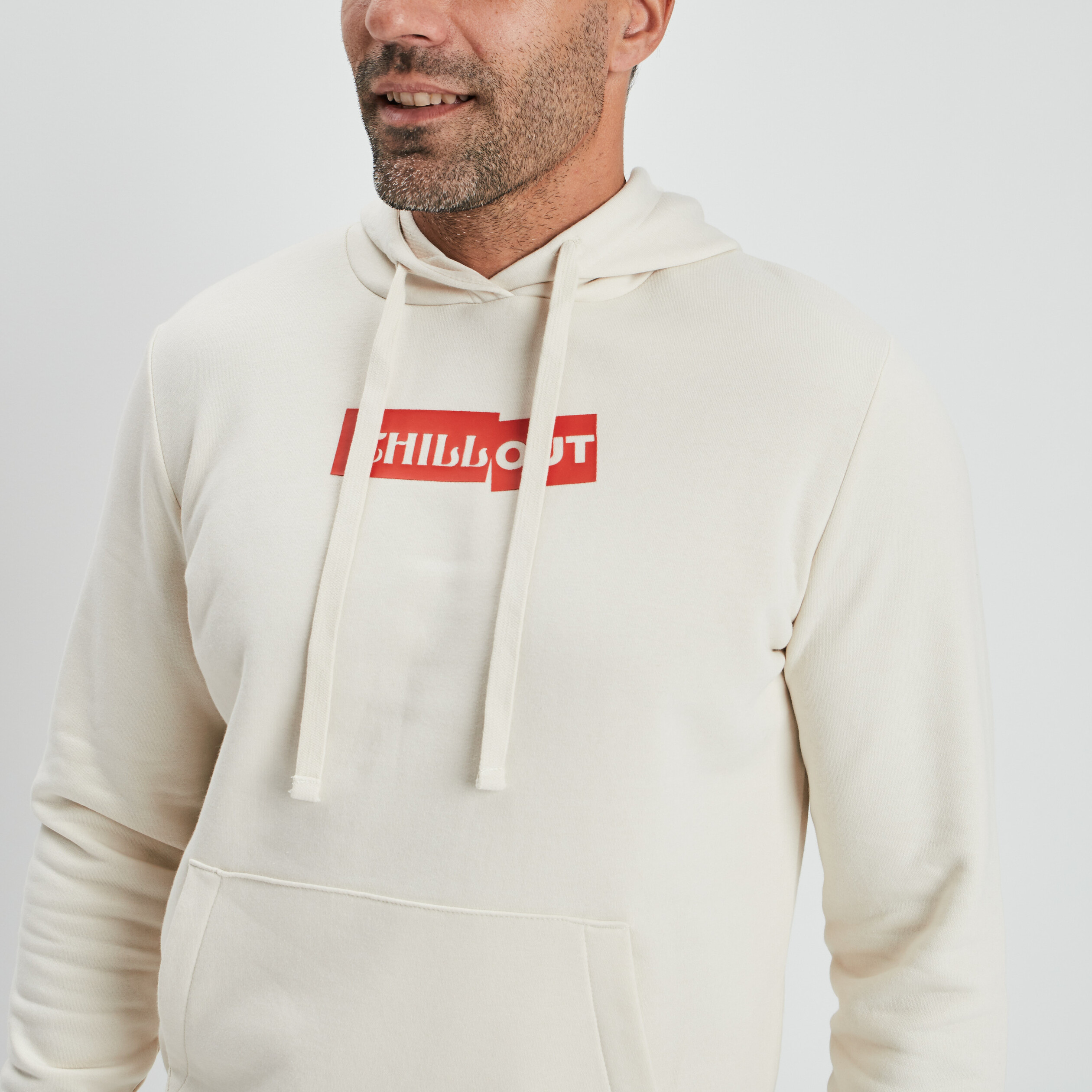 Sweat à capuche hoodie blanc homme
