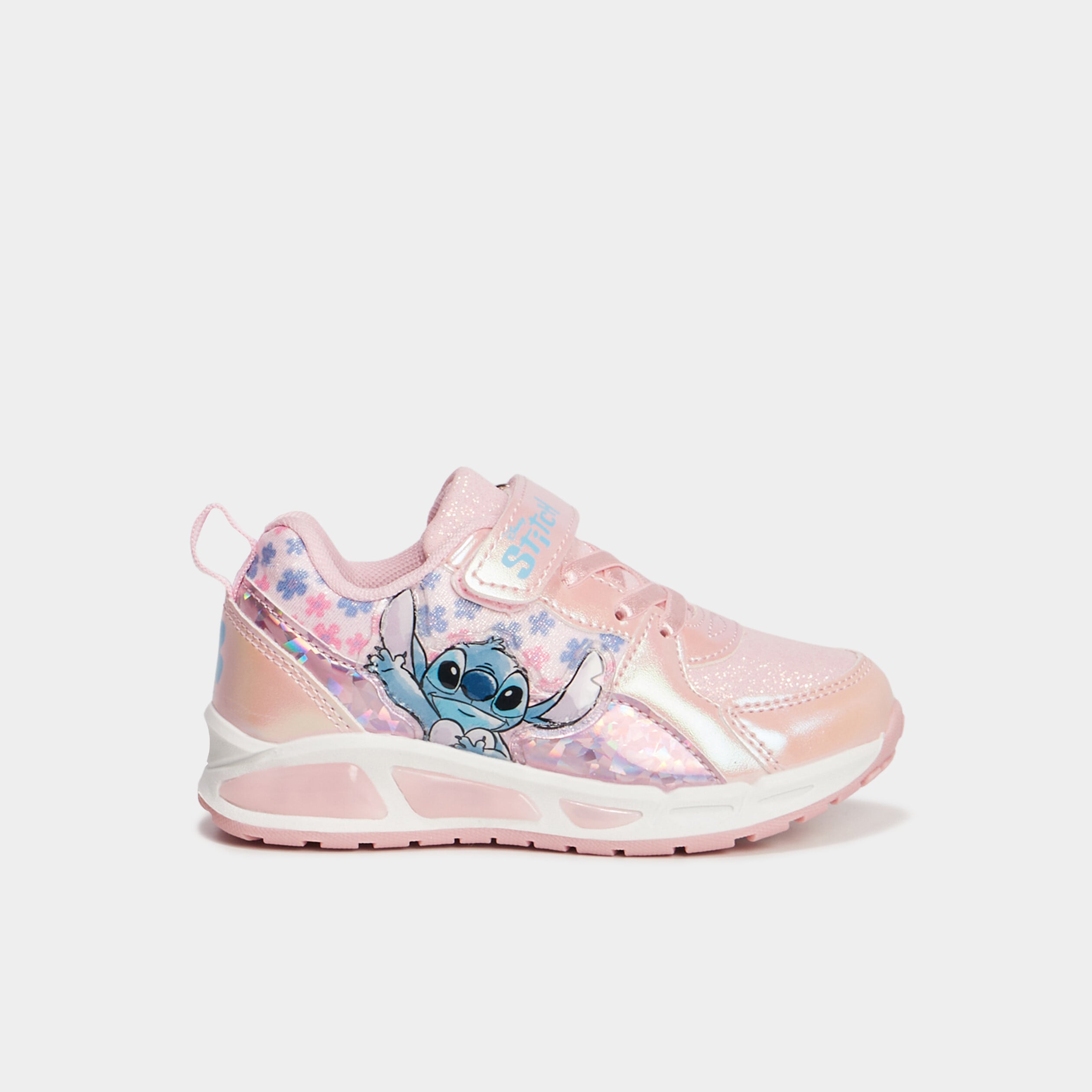 Baskets running lumineuses Stitch rose fille