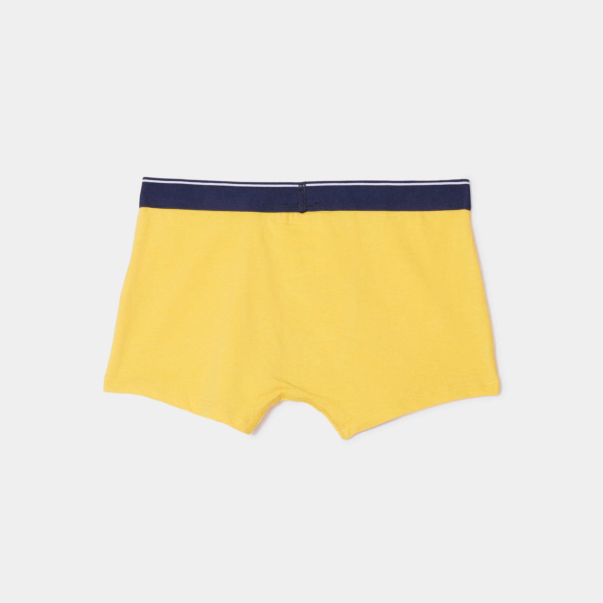 Lot 5 boxers coton jaune gar&ccedil;on