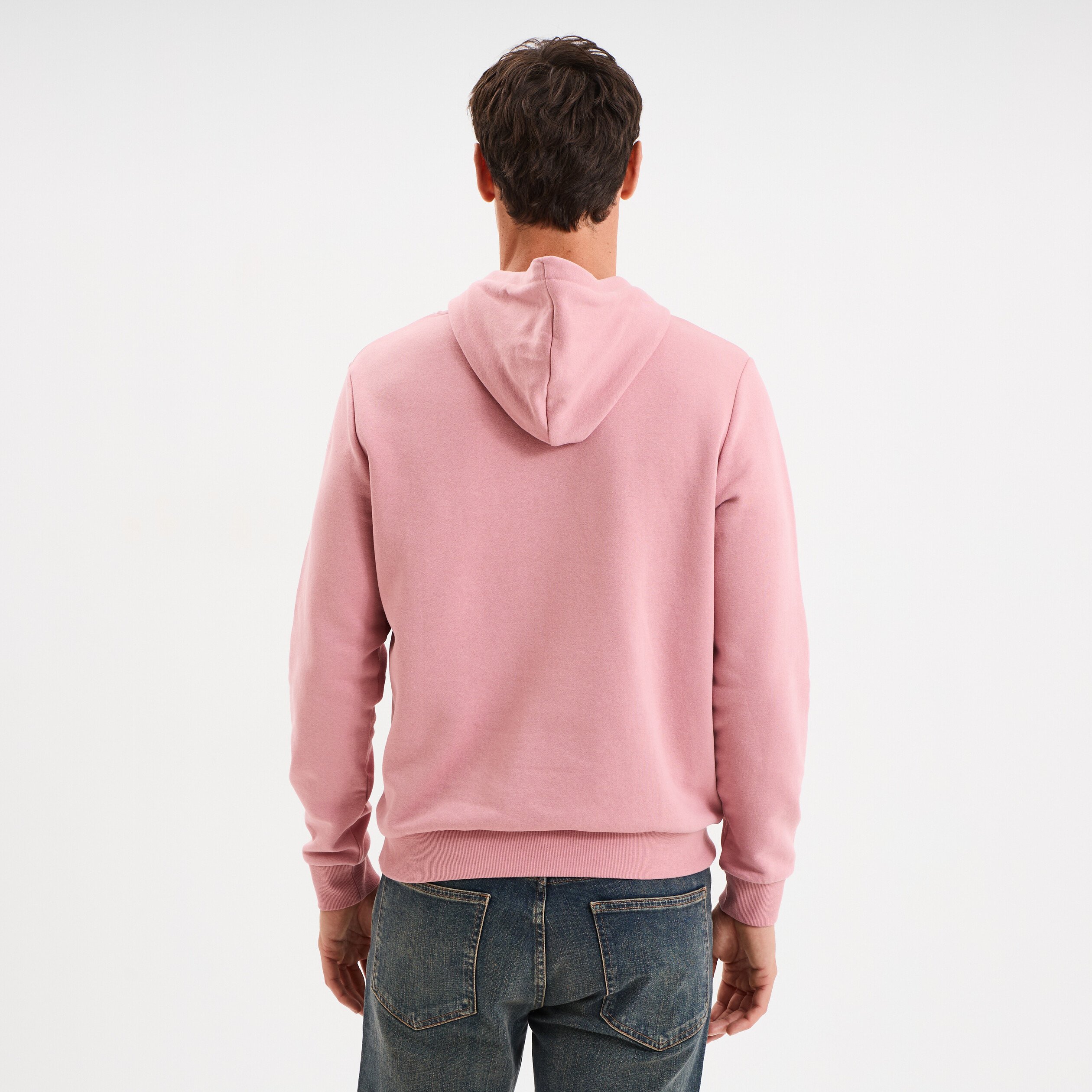 sweat molleton a capuche hoodie vieux rose homme Sweat molleton à capuche hoodie vieux rose homme
