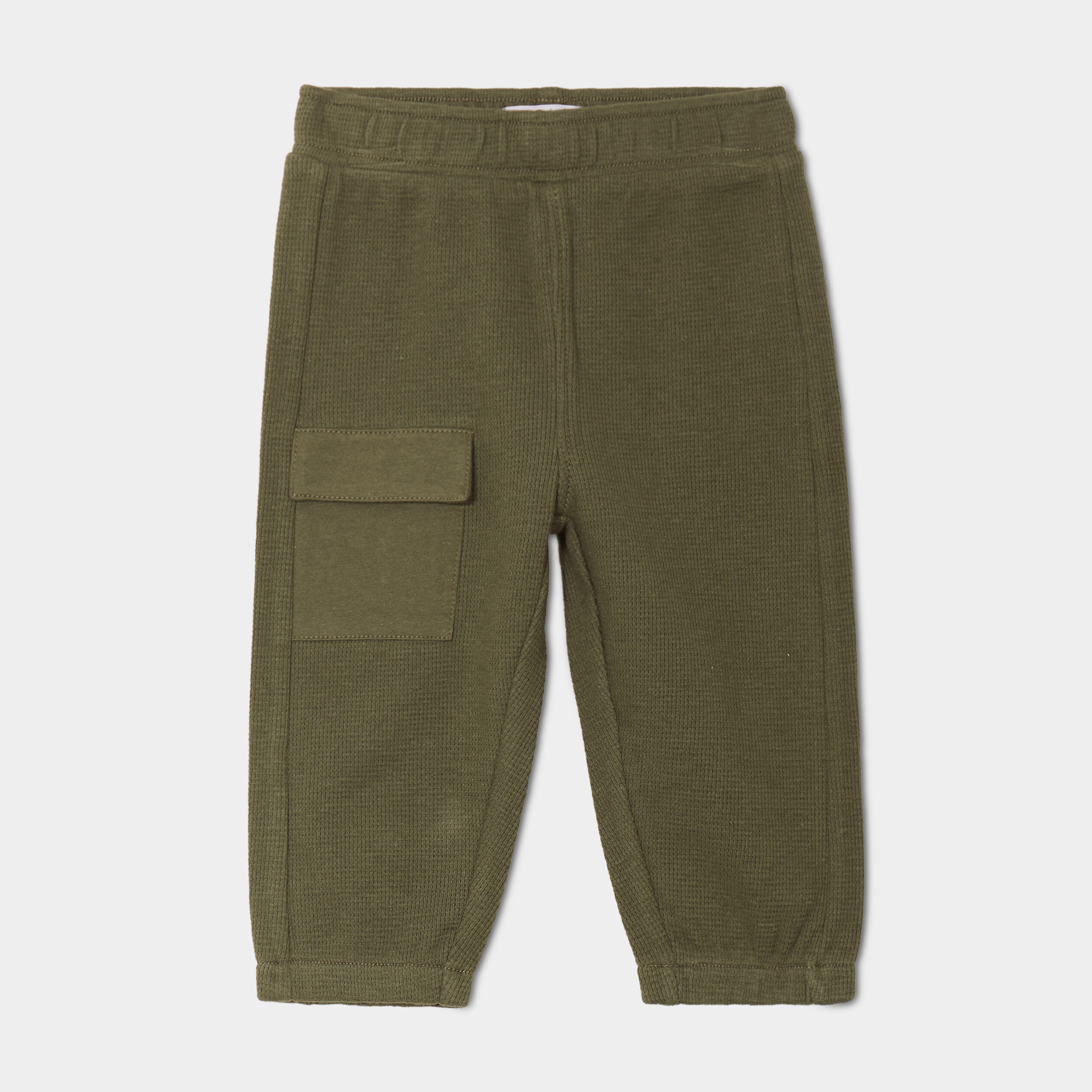 pantalon droit bas resserre coton vert kaki bebeg Pantalon droit bas resserré coton vert kaki bébé garçon