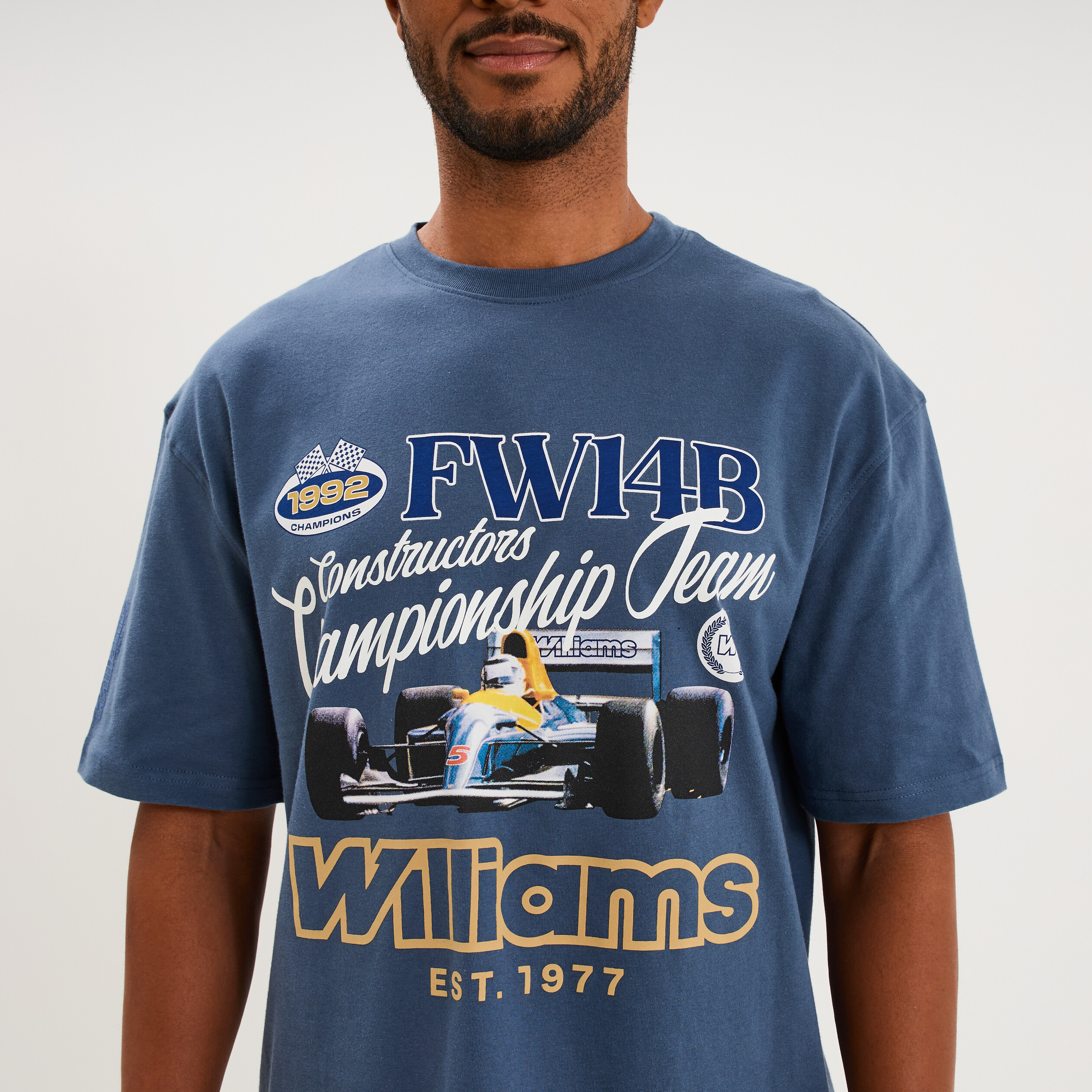 T-shirt coupe relax coton Williams F1 bleu homme