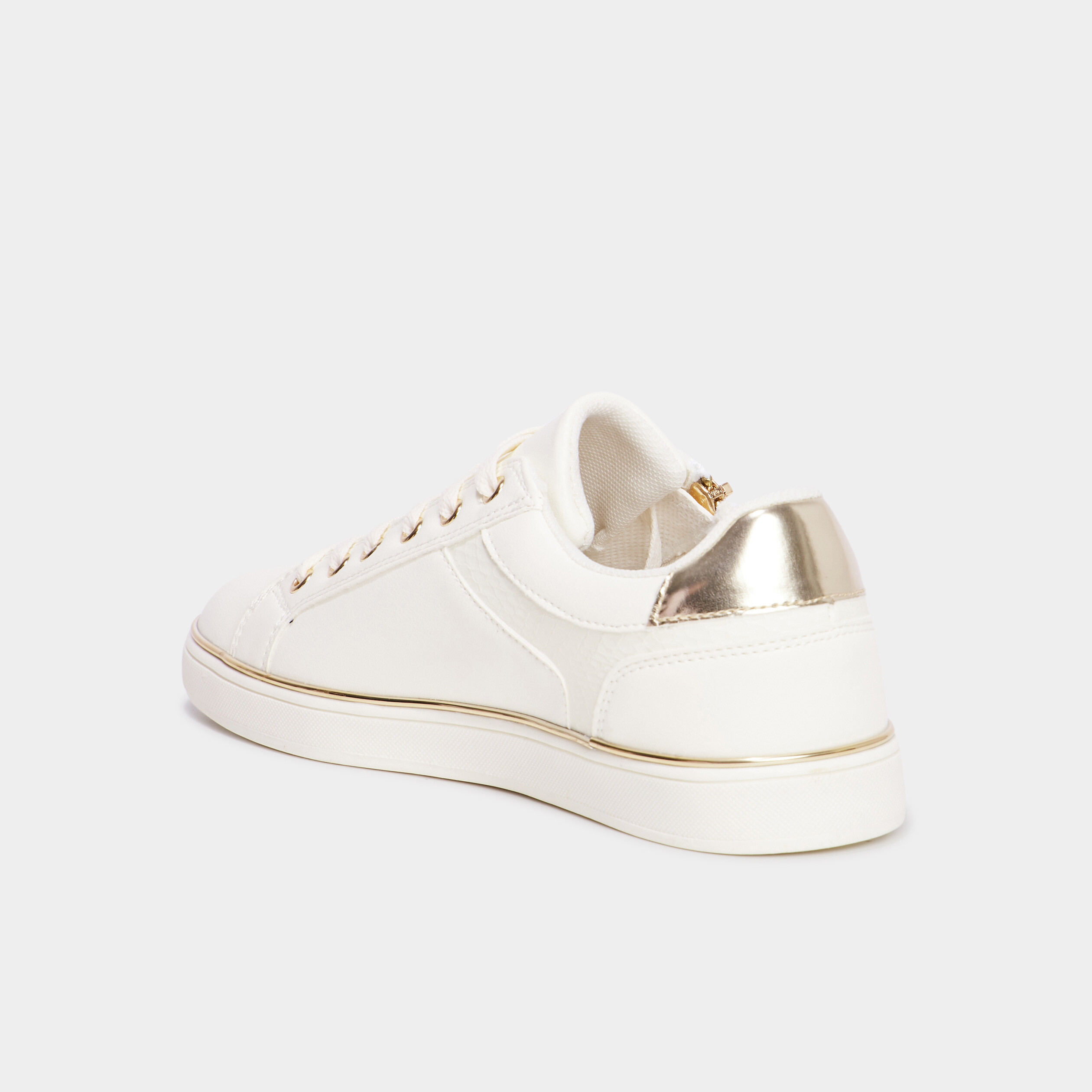 Tennis basses &agrave; lacets Mosquitos blanc femme