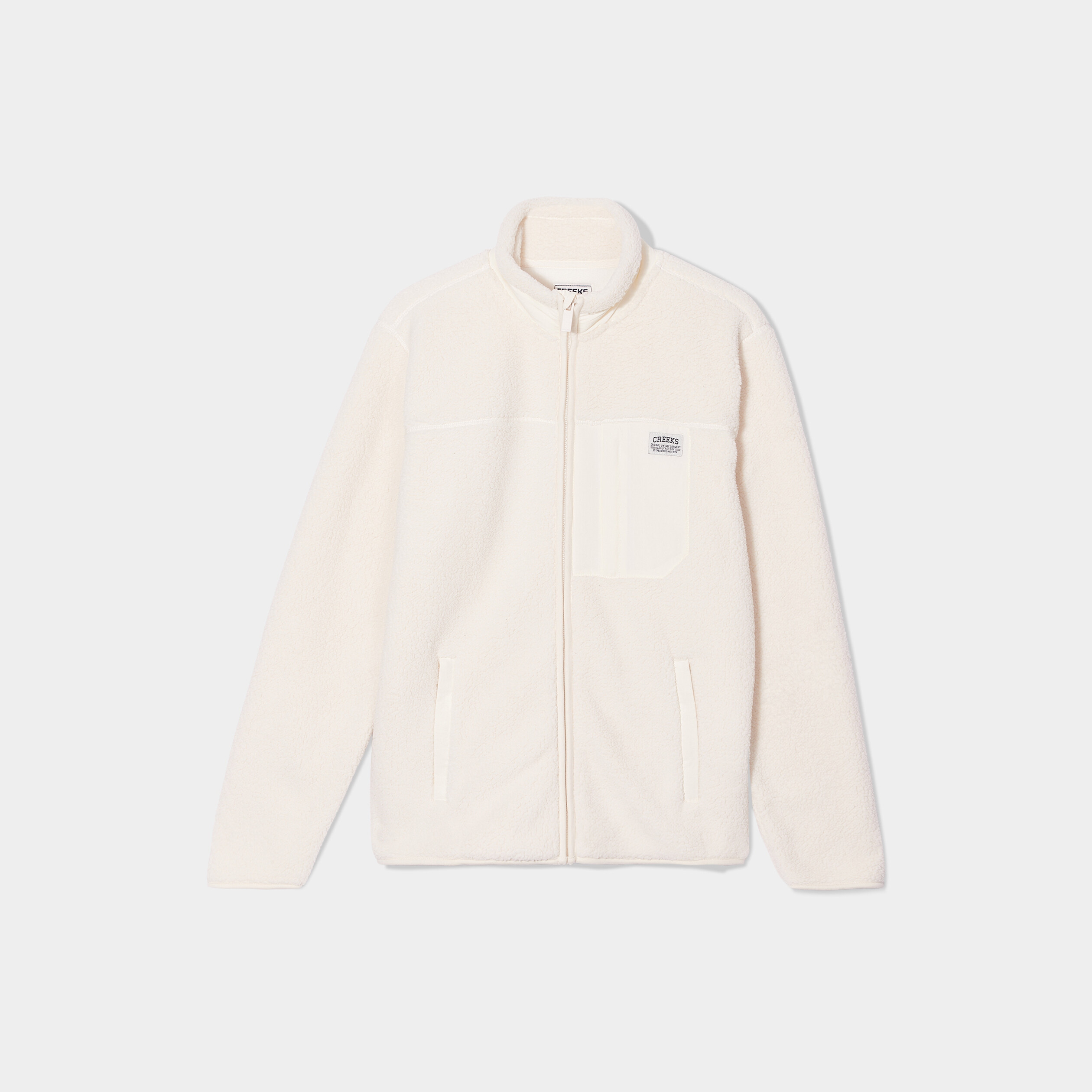 Gilet imitation laine mouton Creeks blanc homme