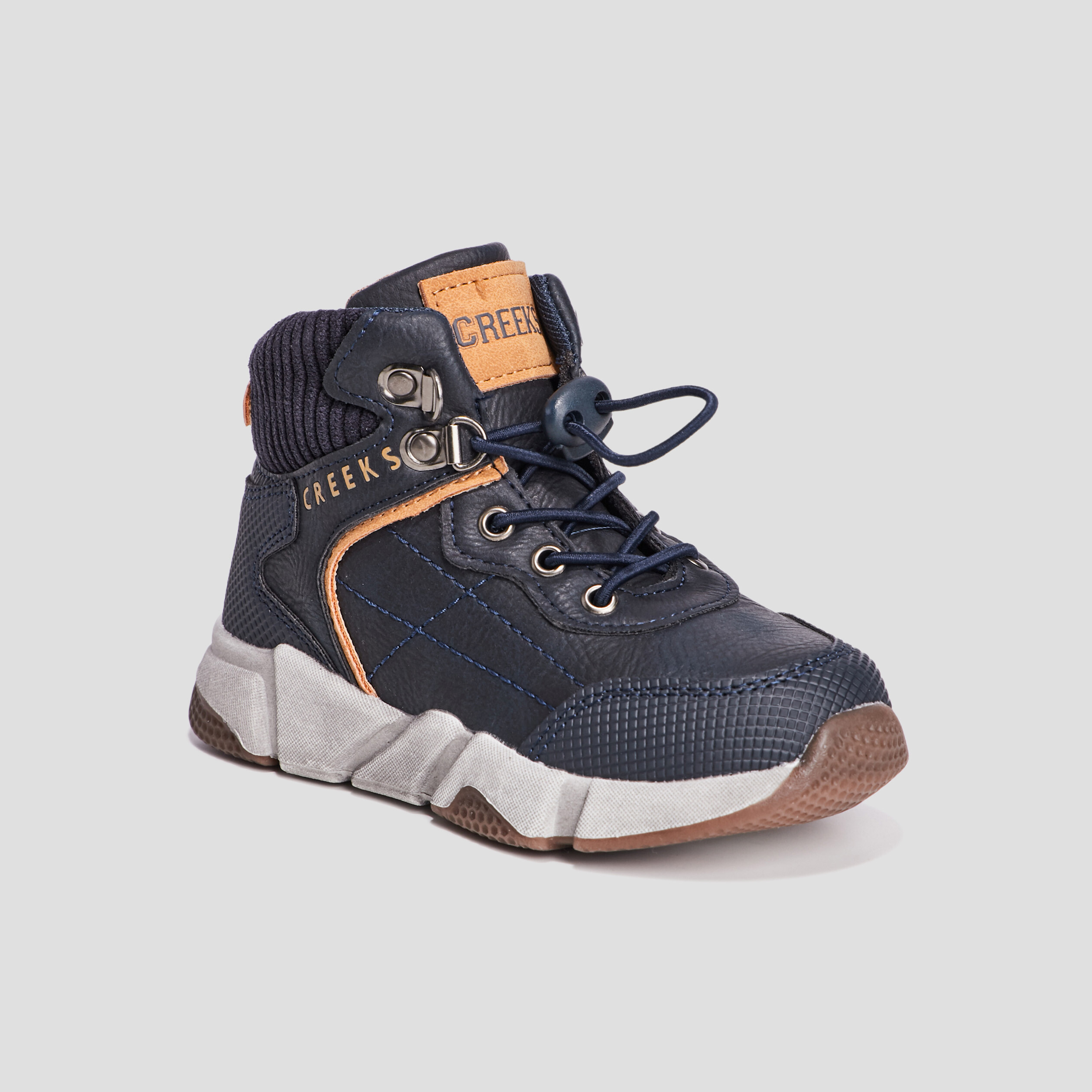 Baskets montantes Creeks bleu gar&ccedil;on