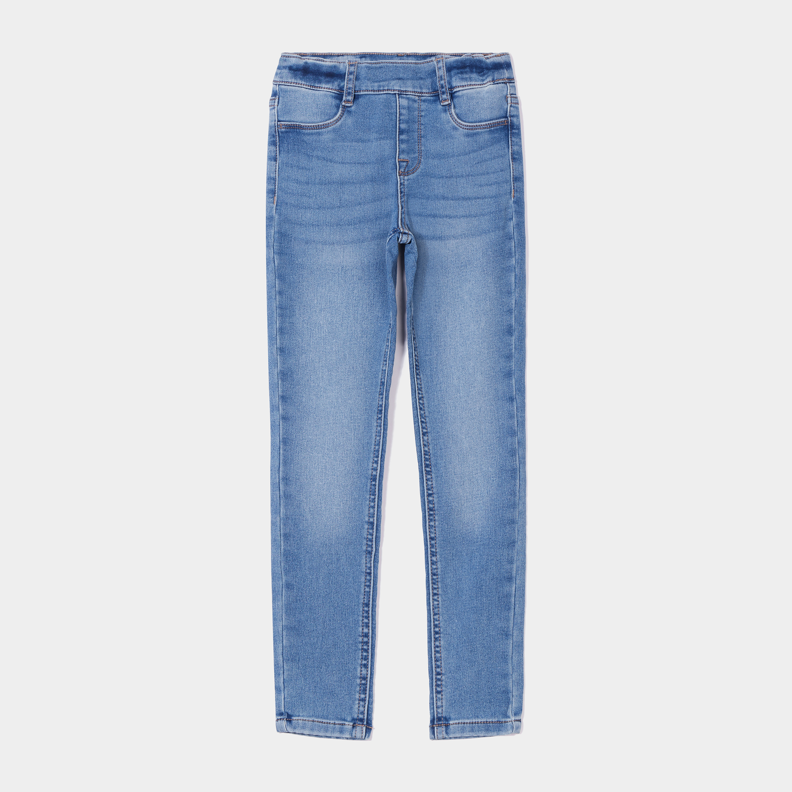 jegging taille elastiquee denim stone fille Jegging taille élastiquée denim stone fille