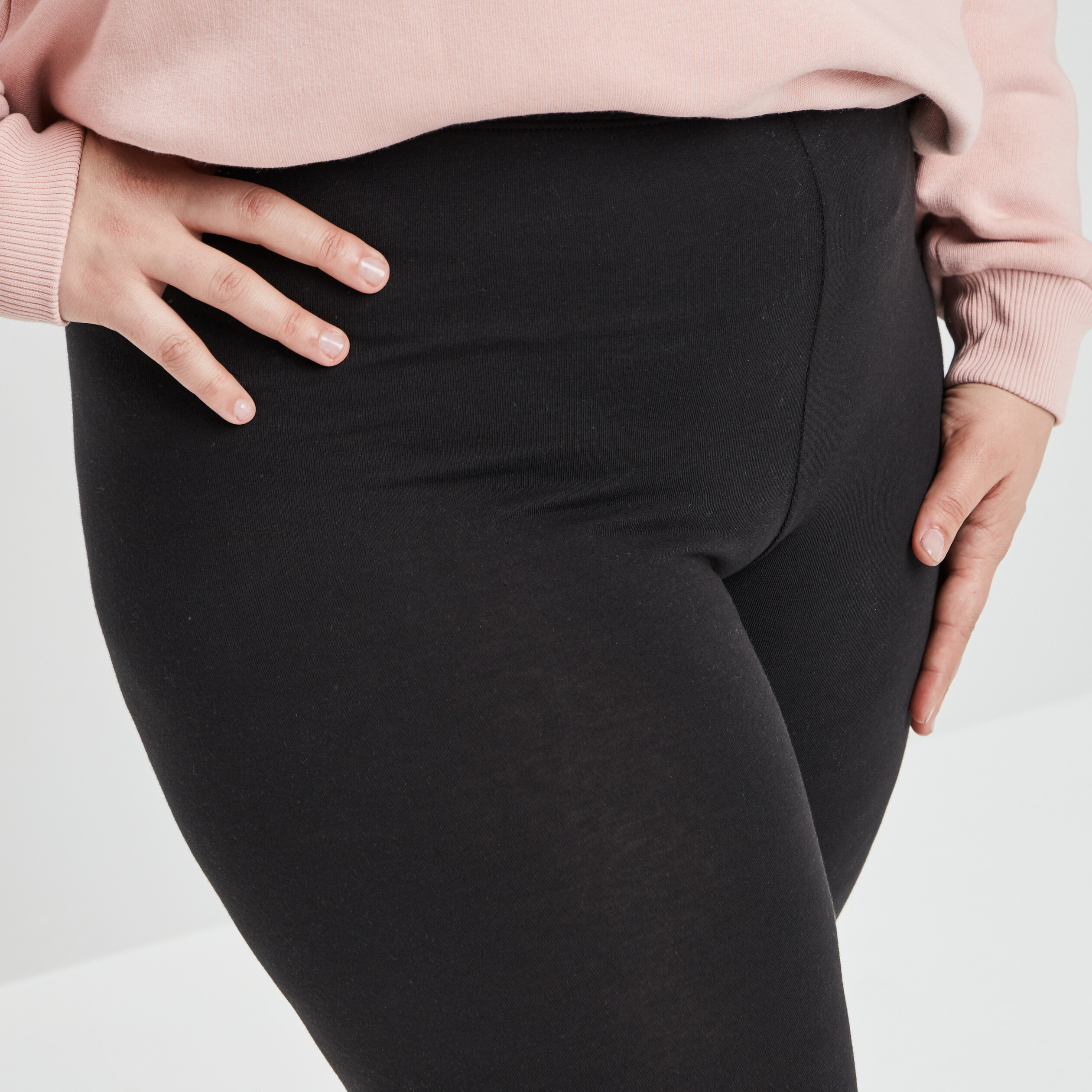 Short cycliste coton noir femme grande taille