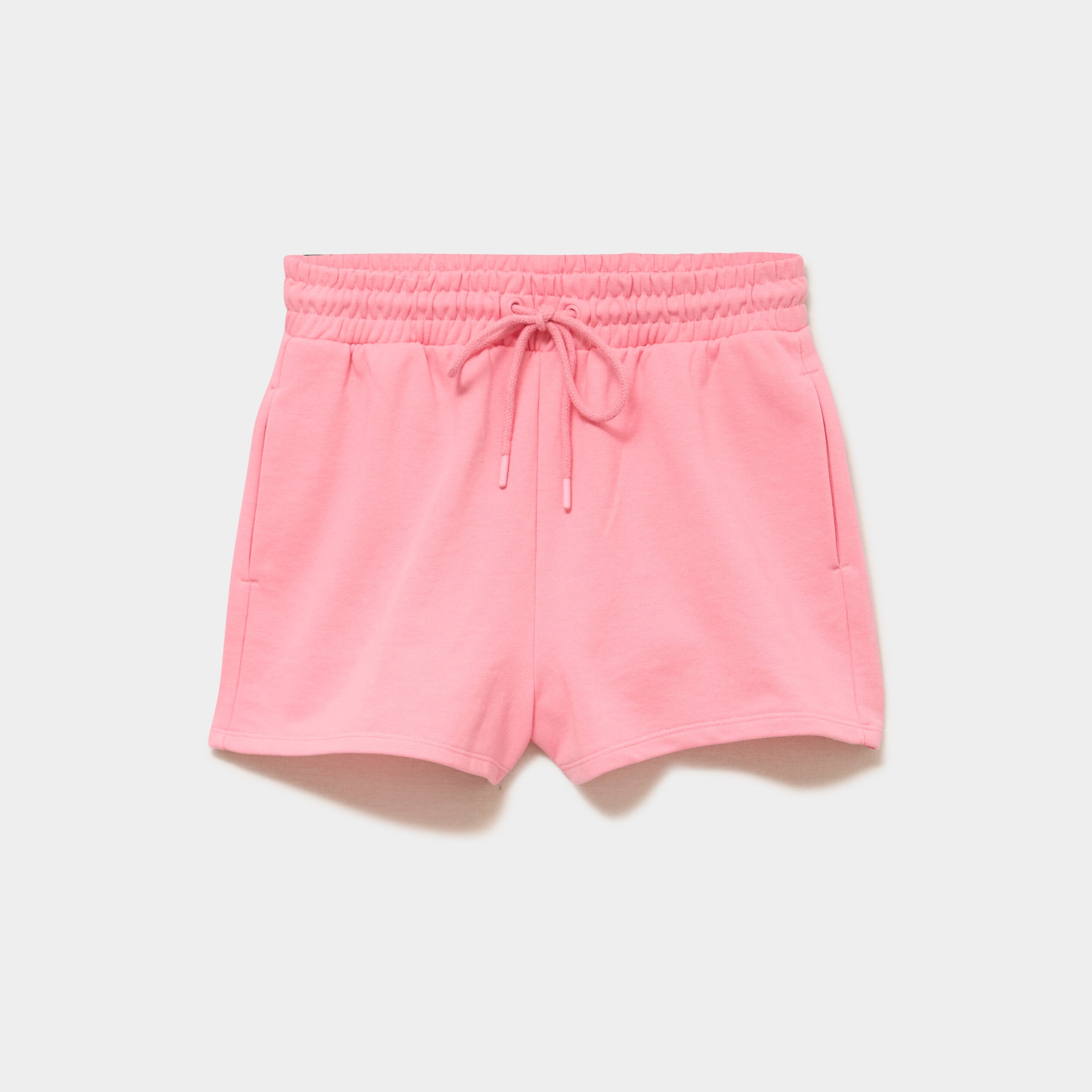 Short de jogging molletonn&eacute; ajust&eacute; rose femme