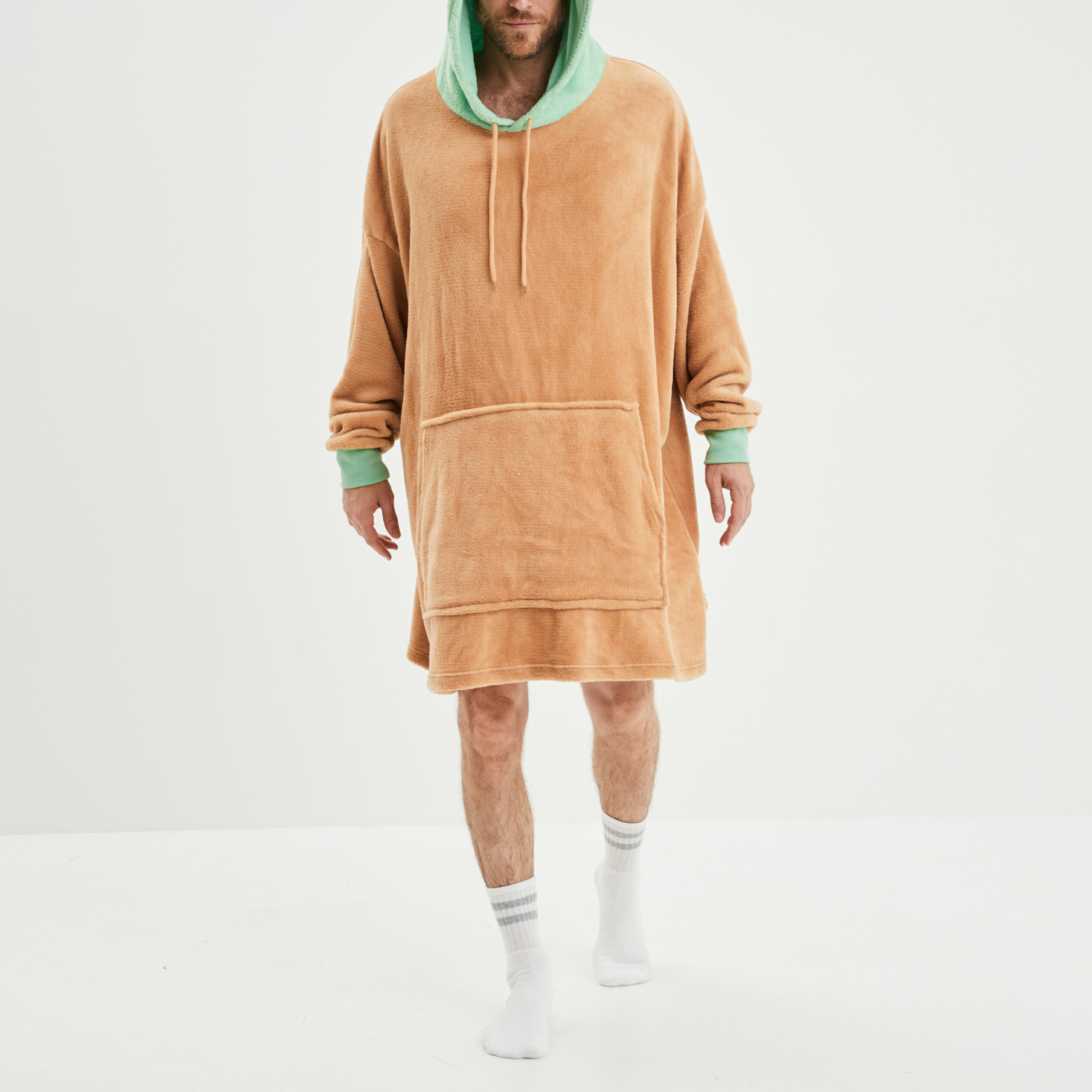 poncho plaid a capuche mandalorian sable homme Poncho plaid à capuche Mandalorian sable homme