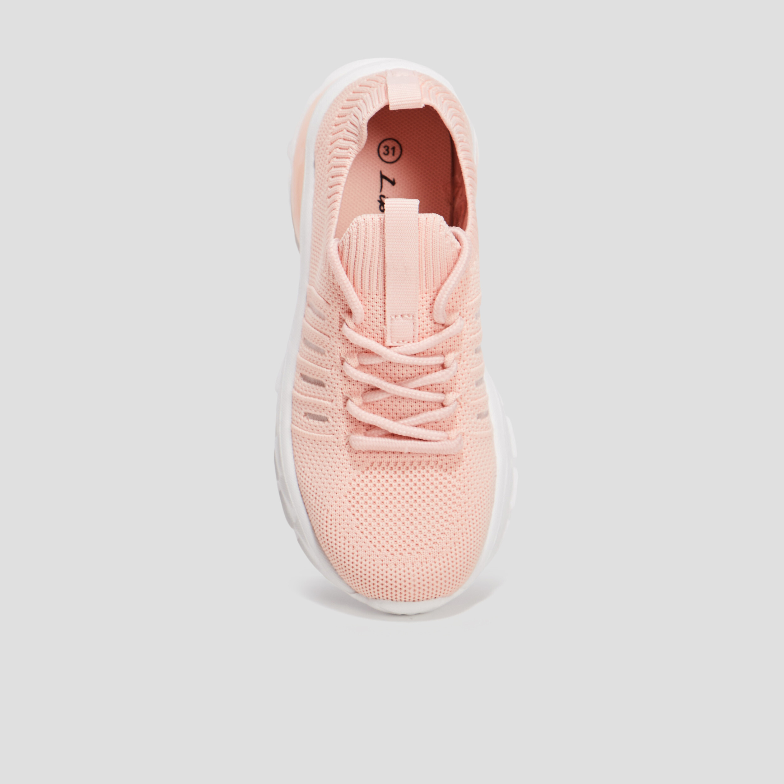 Baskets running &agrave; lacets Liberto rose fille