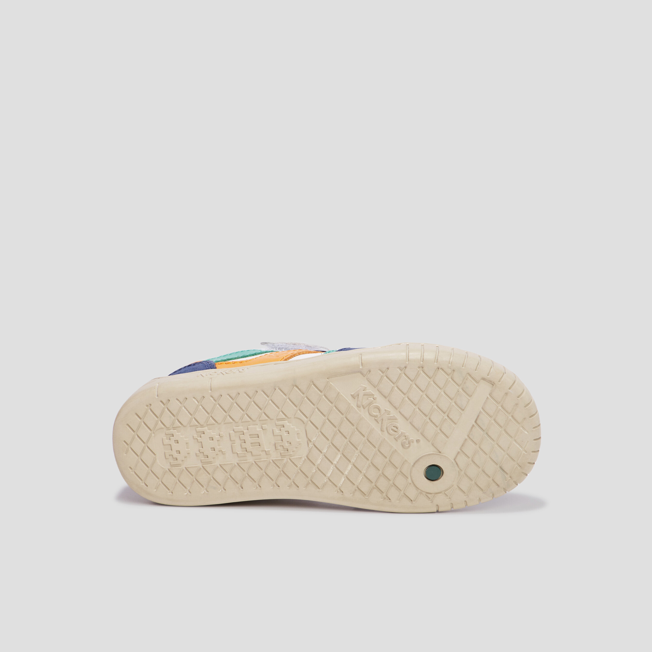 tennis basses en cuir kickers windo blanc garcon Tennis basses en cuir Kickers Windo blanc garçon