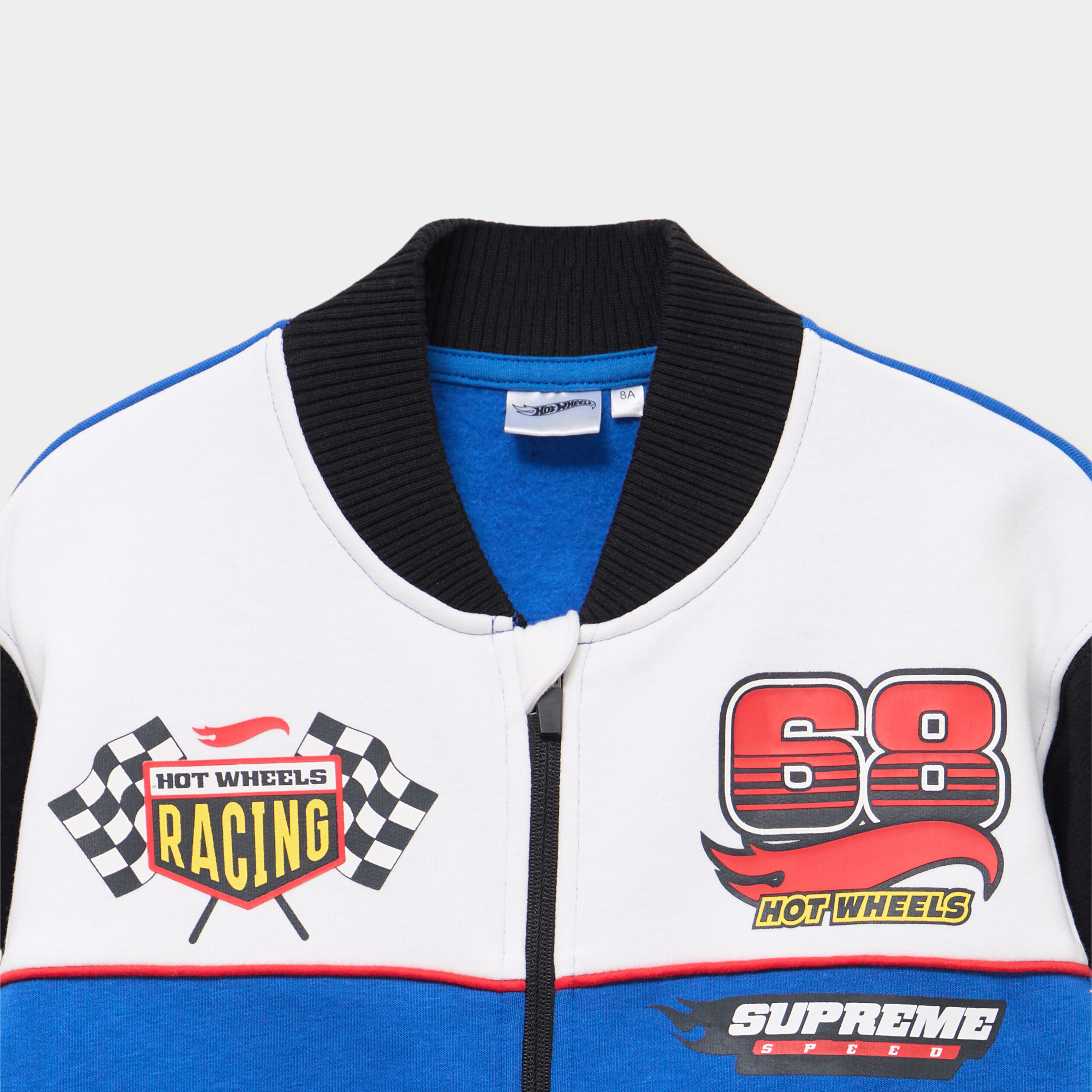 Veste teddy molletonn&eacute;e Hot Wheels bleu gar&ccedil;on