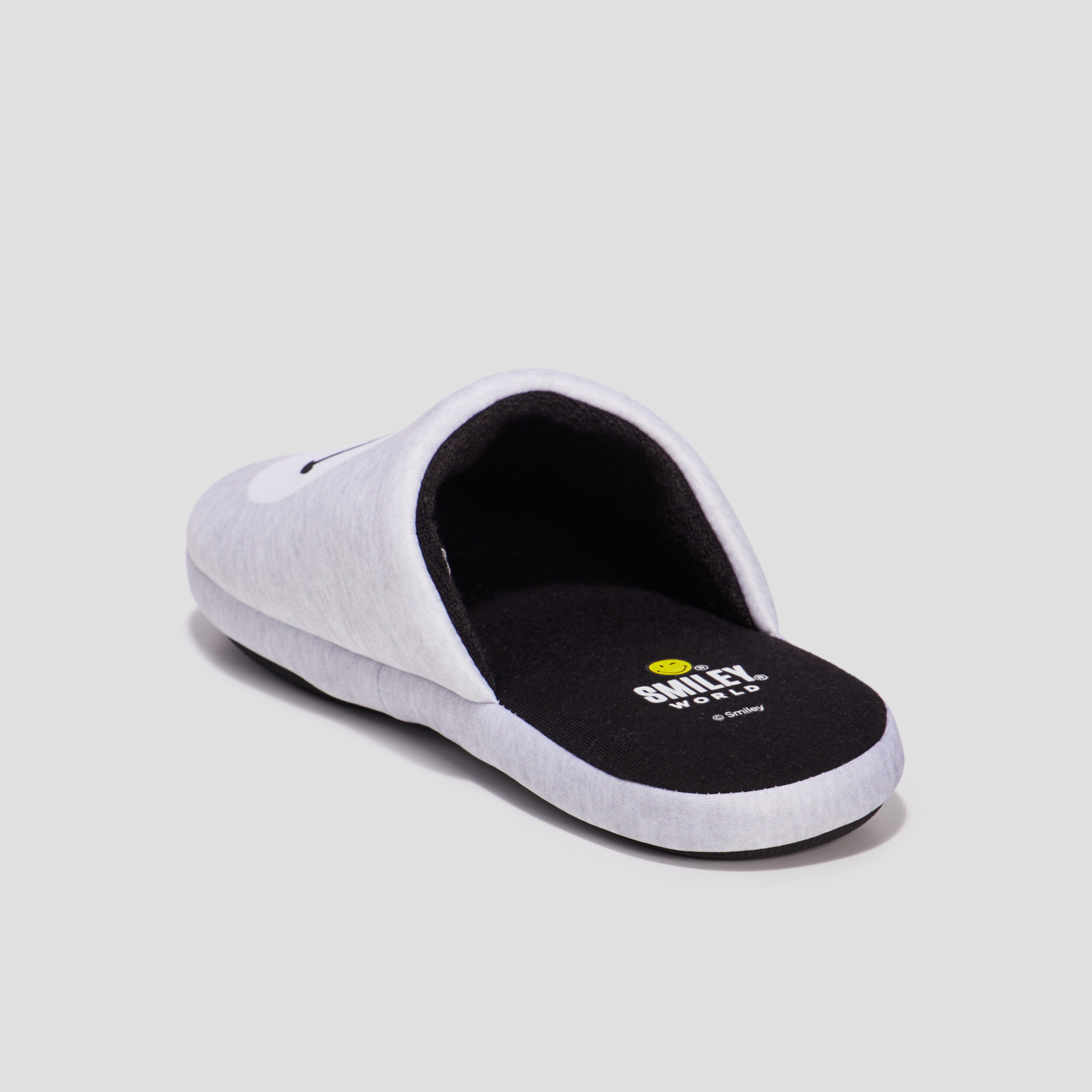 chaussons mules smiley world gris homme Chaussons mules Smiley World gris homme