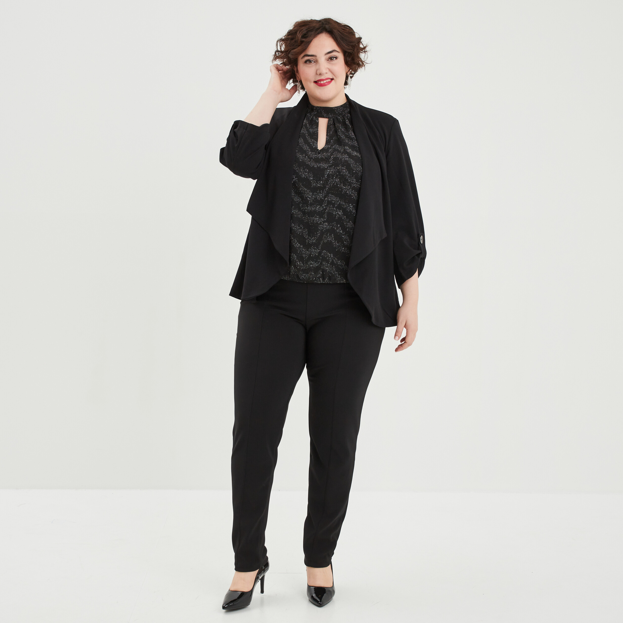 debardeur encolure americaine cintre noir femmegt Débardeur encolure américaine cintré noir femme grande taille