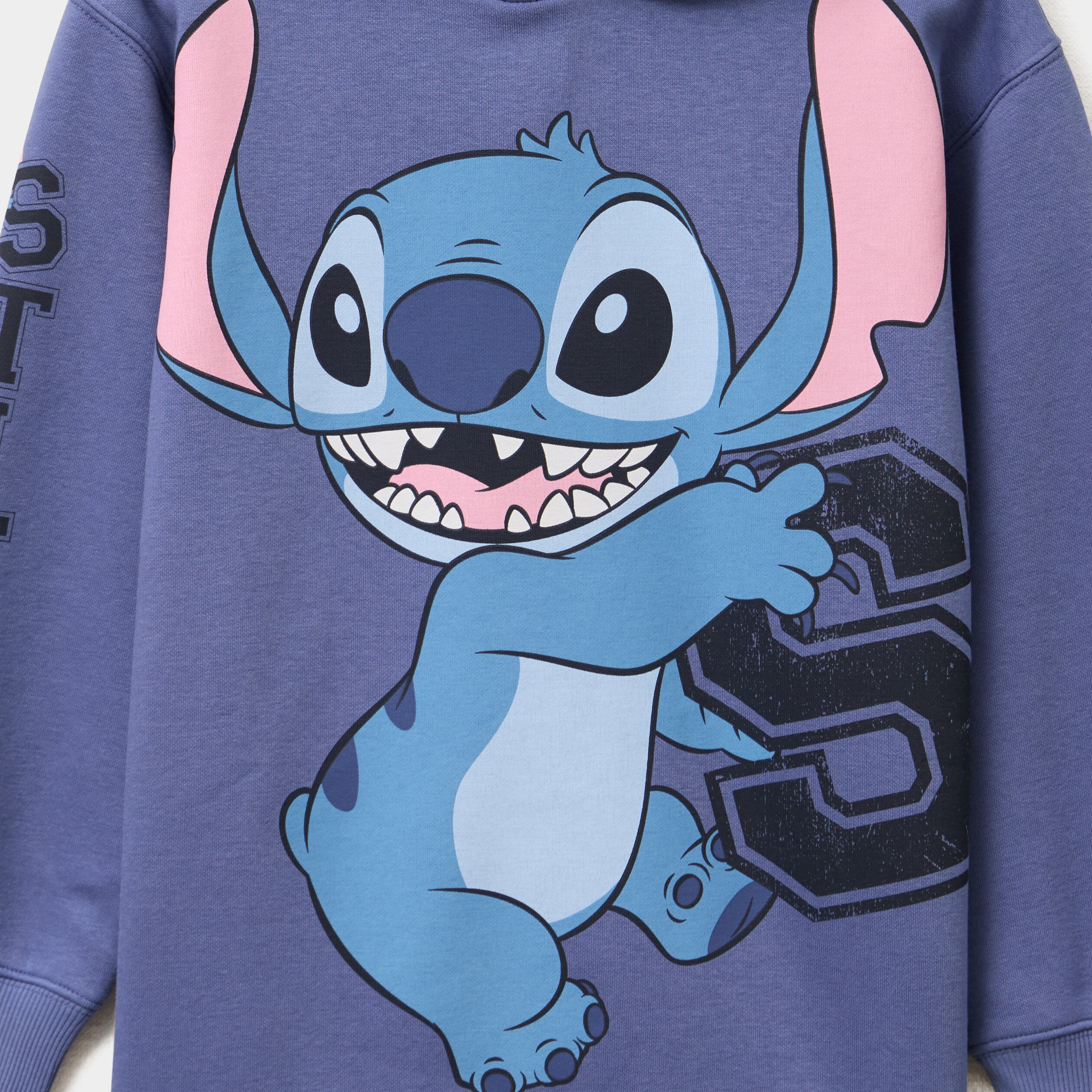 Sweat hoodie à capuche Stitch bleu fille