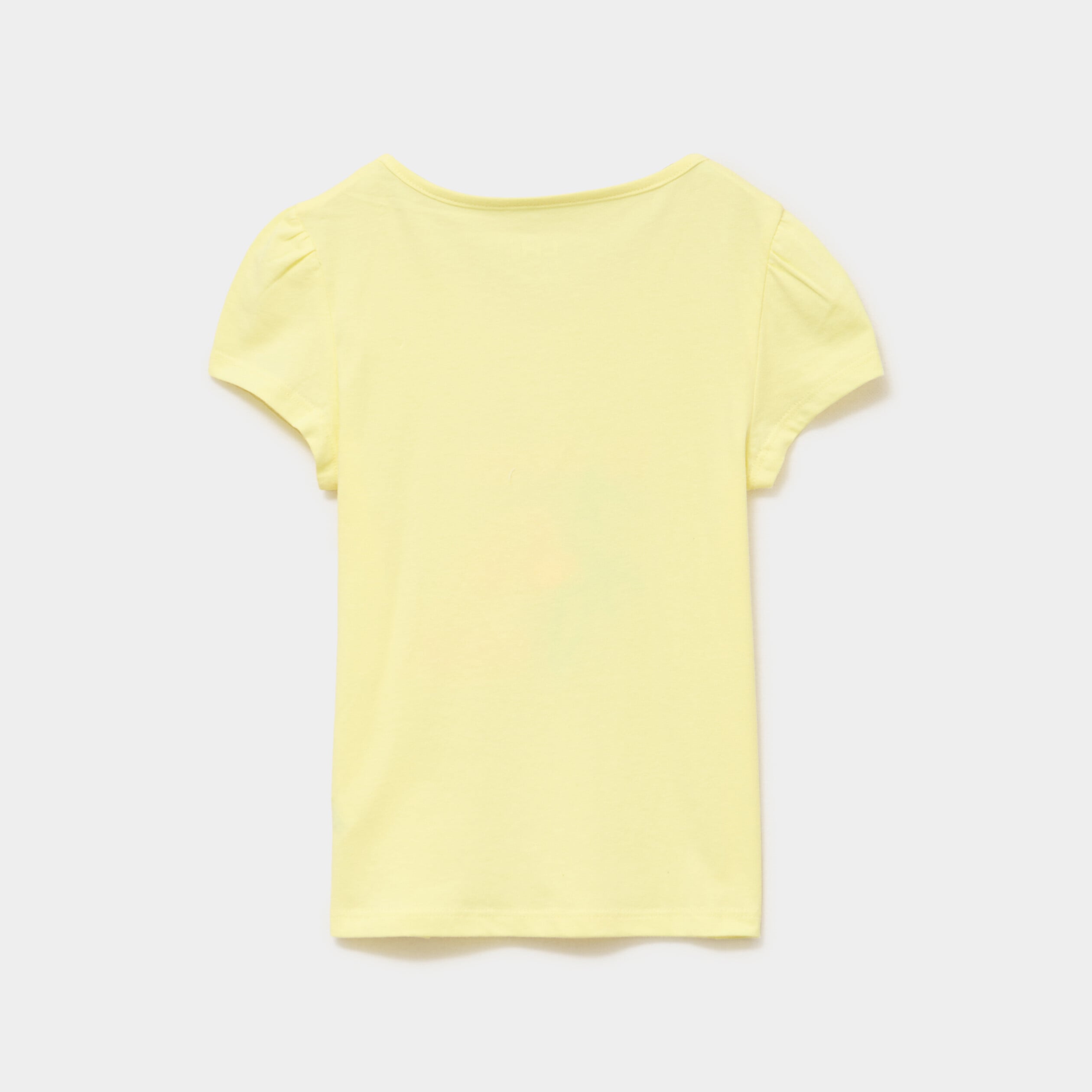 Ensemble pyjama short coton jaune clair fille
