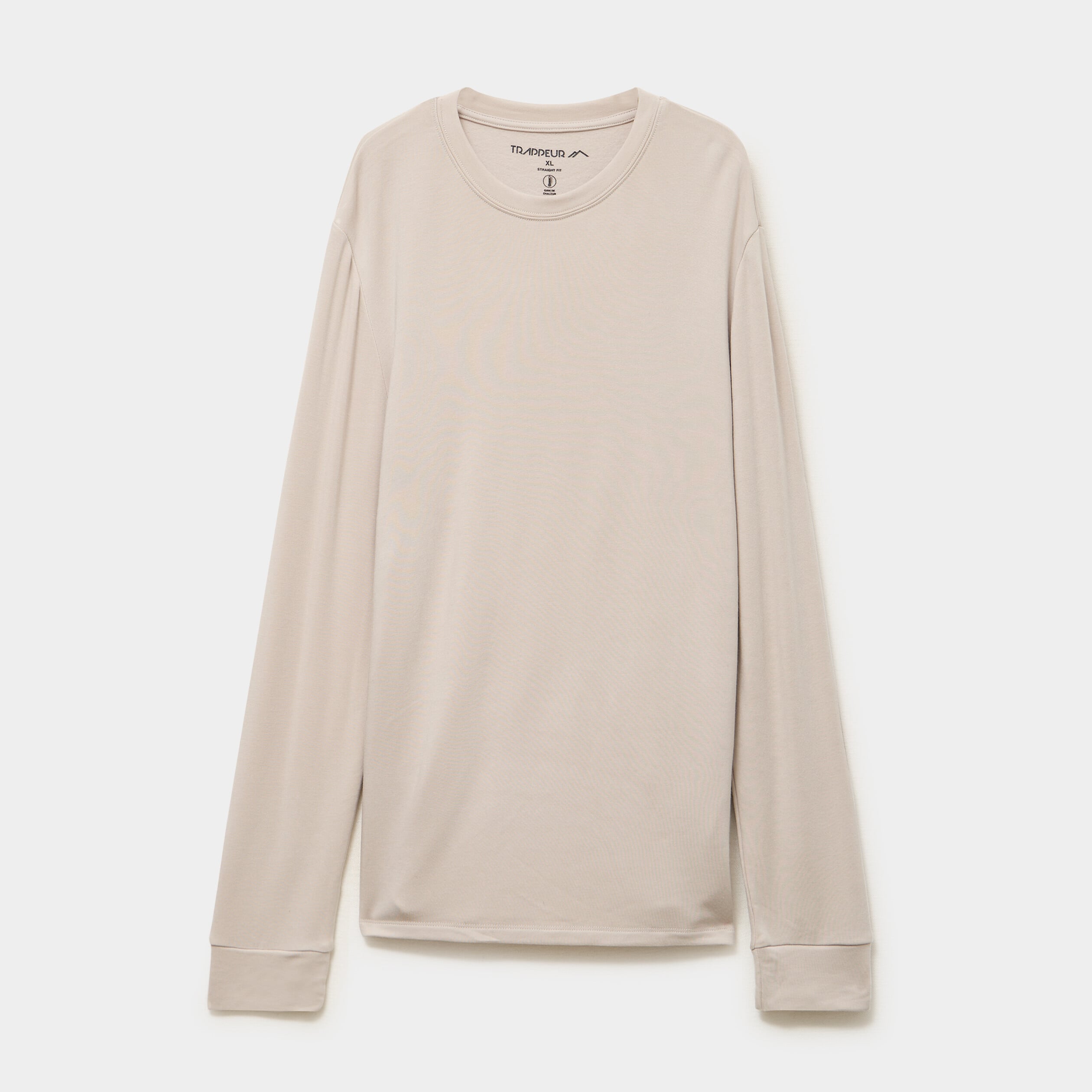 T-shirt chaud technique manches longues gris clair homme