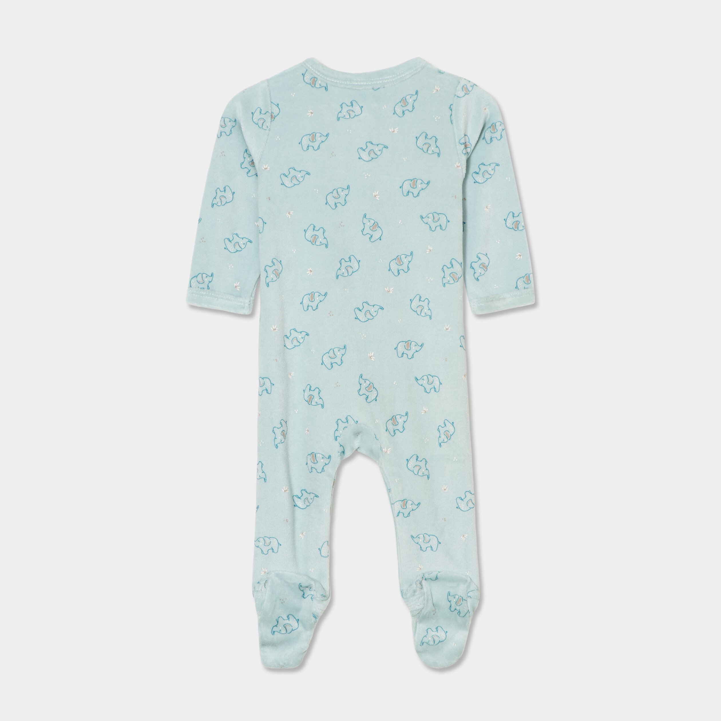 dors bien boutonne avec manches longues bleu clair bebe Dors-bien boutonné avec manches longues bleu clair bébé