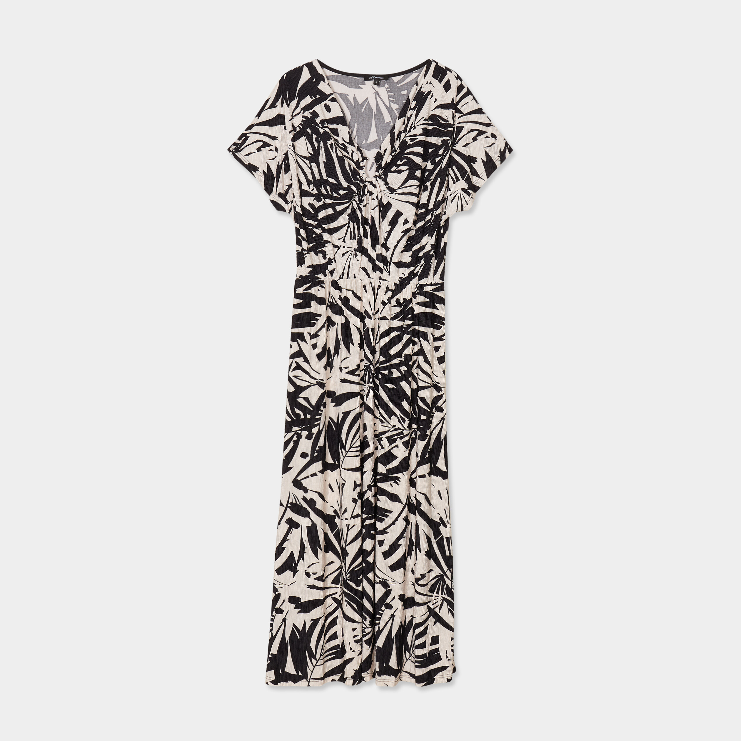 robe midi evasee boucle au col mosquitos noir femme Robe midi évasée boucle au col Mosquitos noir femme