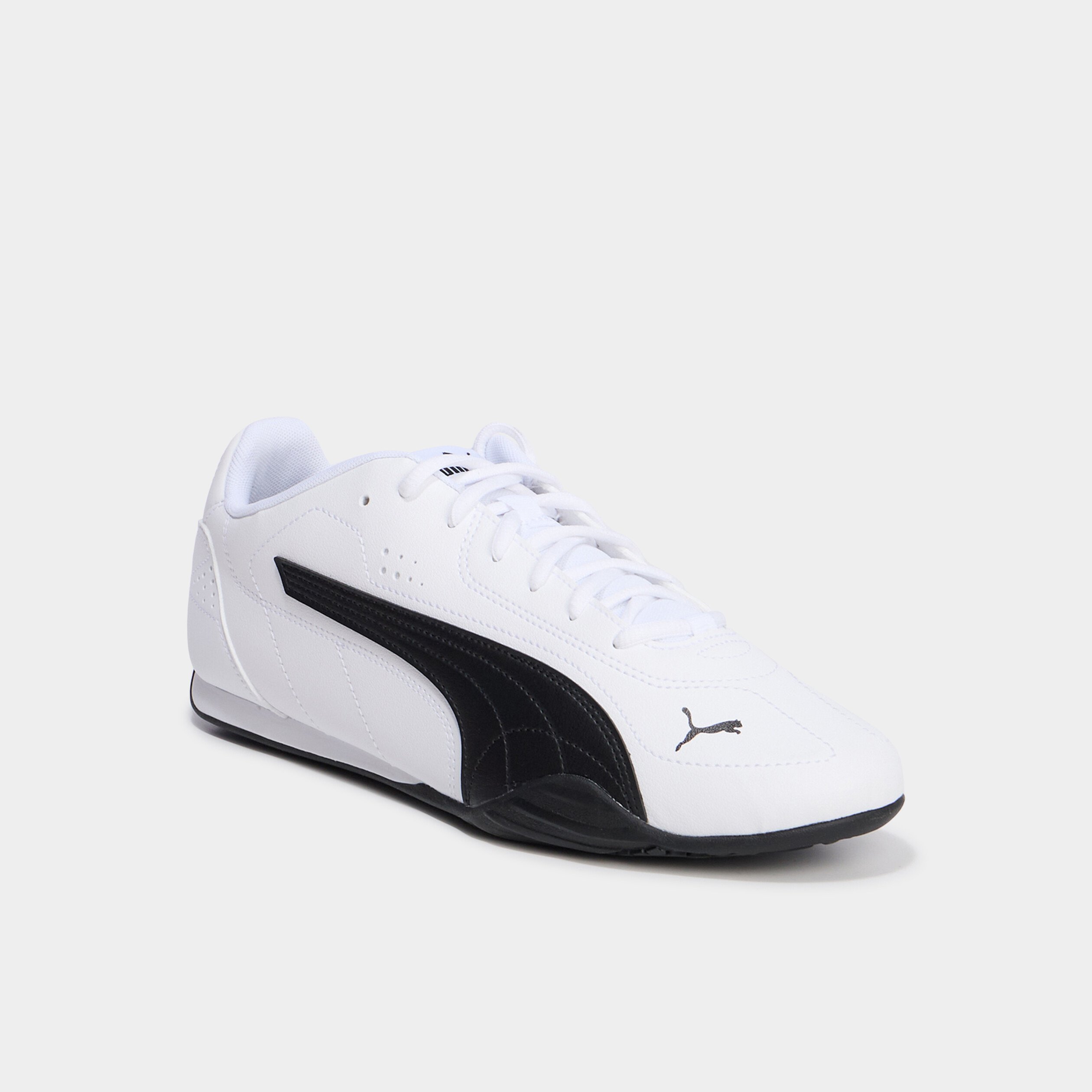 tennis basses a lacets en cuir puma blanc homme Tennis basses à lacets en cuir Puma blanc homme