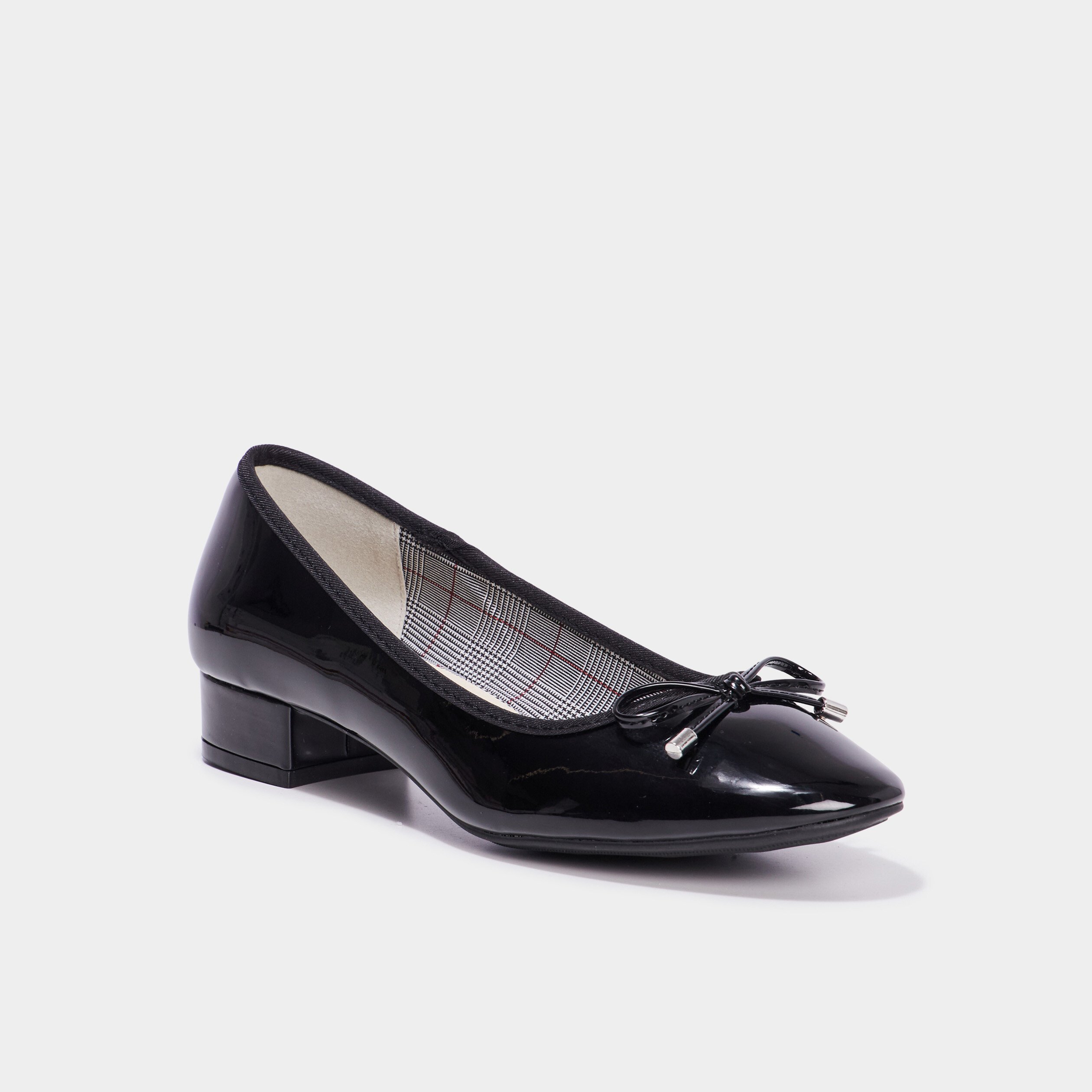 ballerines a talons vernies noir femme Ballerines à talons vernies noir femme