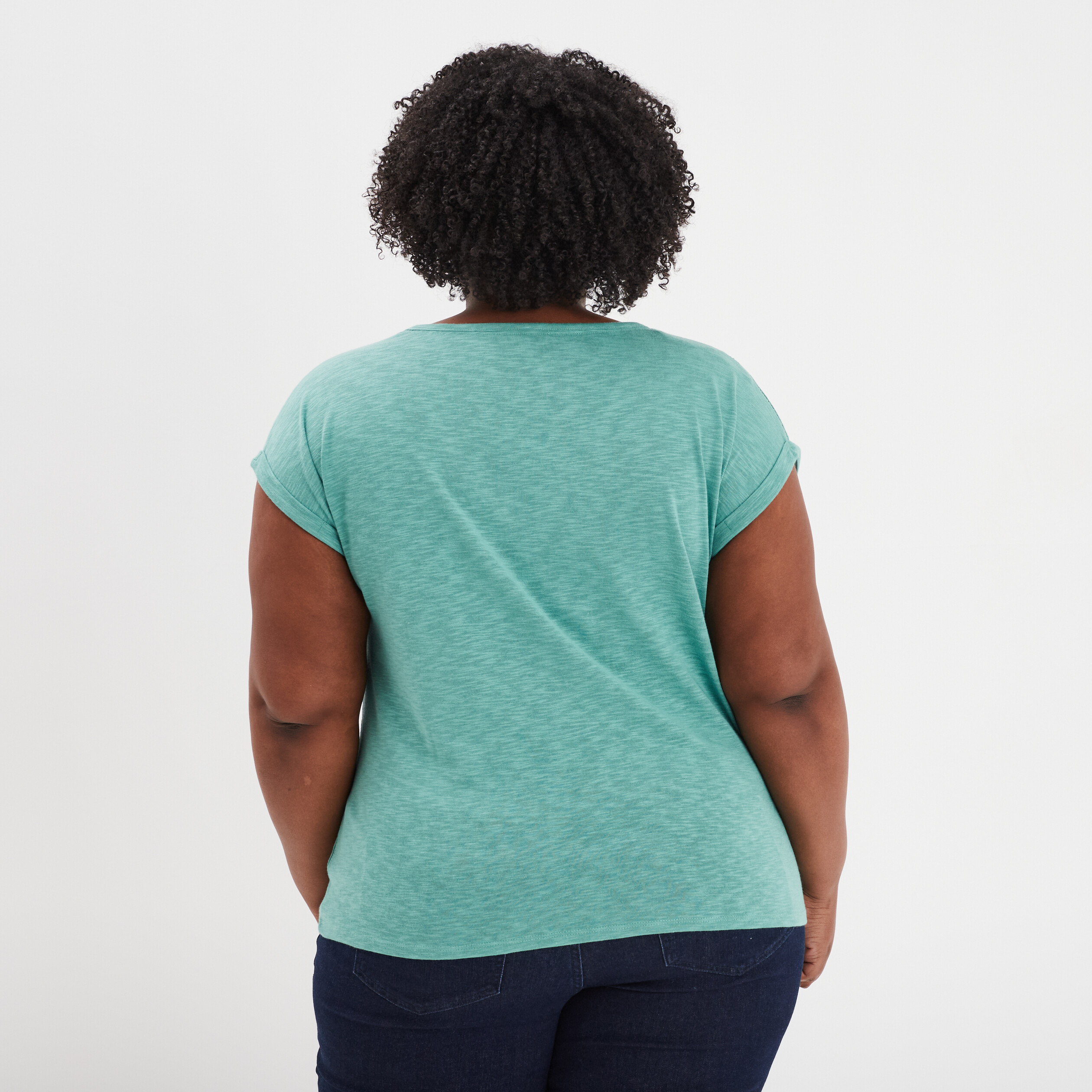 t shirt avec strass manches courtes vert femmegt T-shirt avec strass manches courtes vert femme grande taille