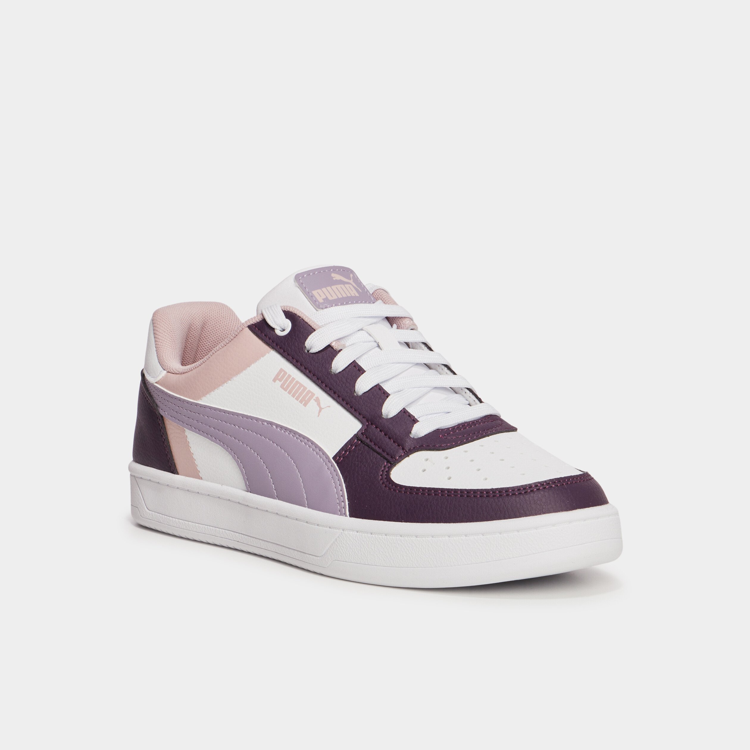 tennis basses a lacets puma caven bulk prune fille Tennis basses à lacets Puma Caven Bulk prune fille