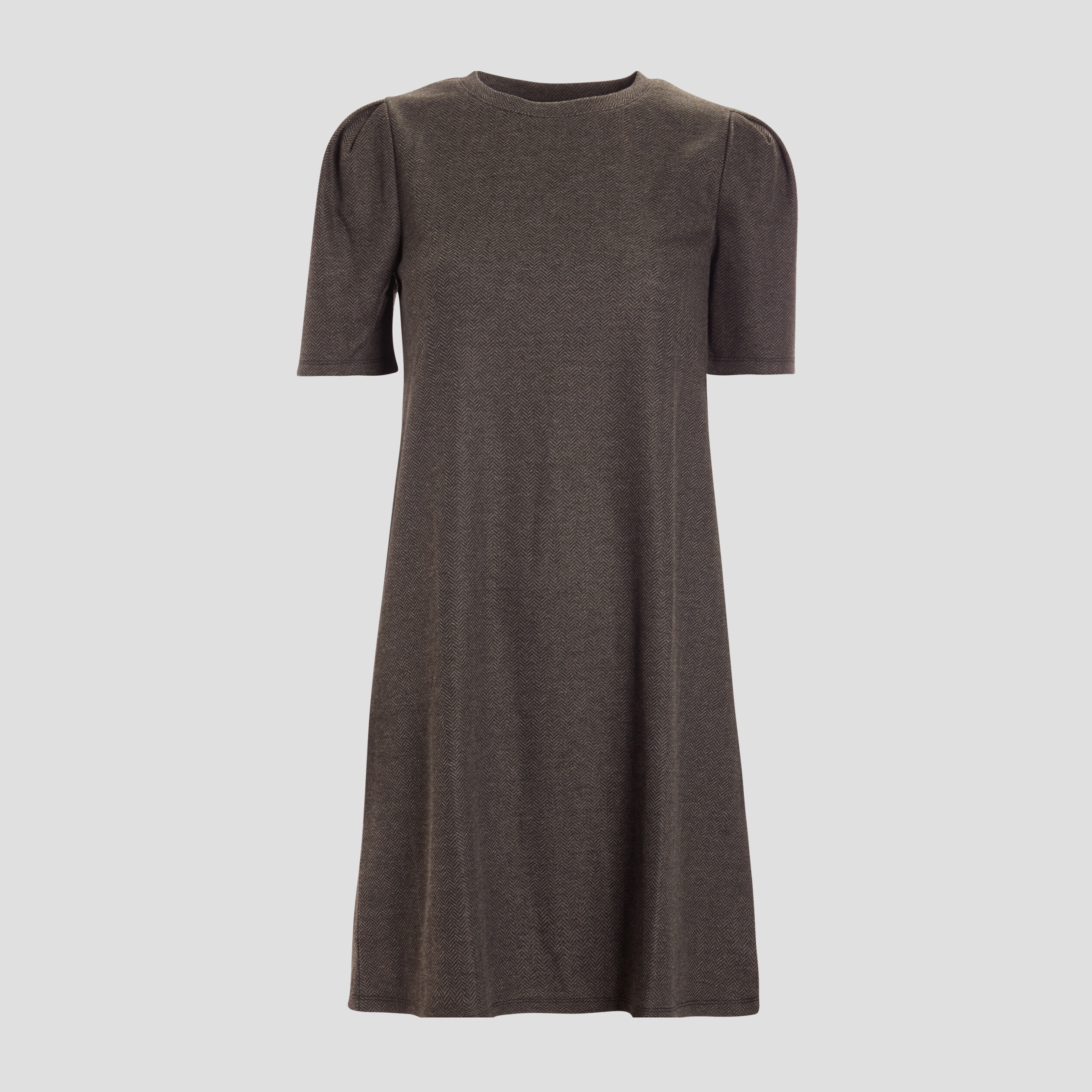 robe droite manches courtes gris fonce femme Robe droite manches courtes gris fonce femme