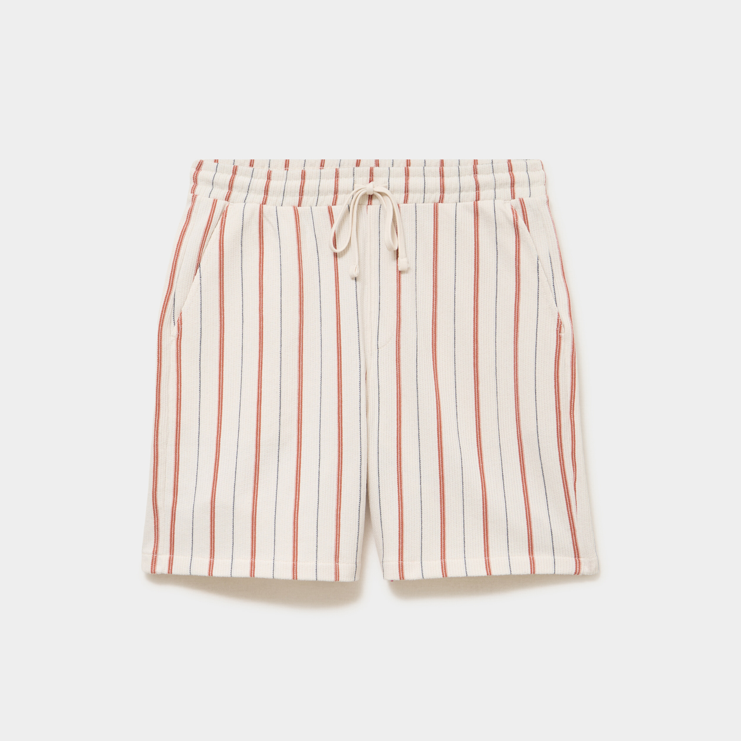 Bermuda chino droit coton blanc homme