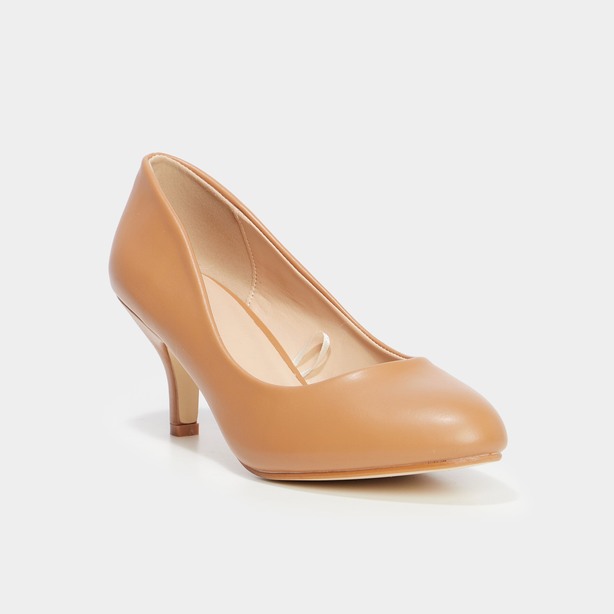 Escarpins iris&eacute;s marron clair femme