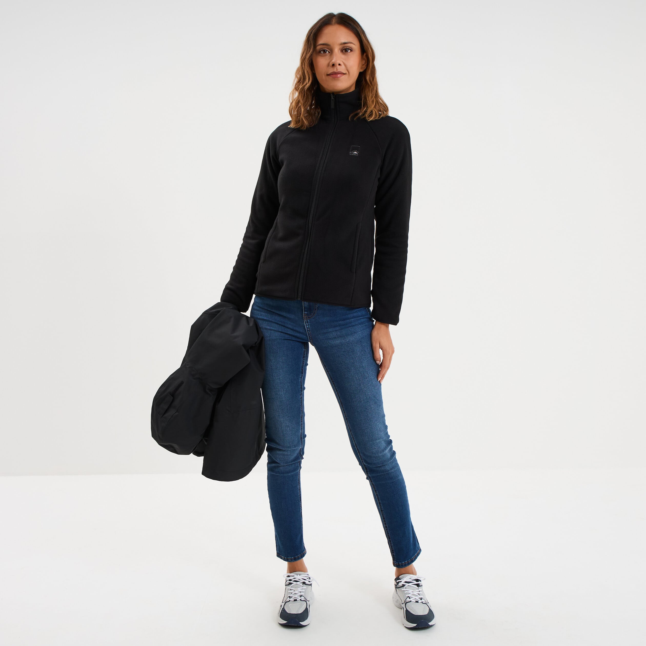 Parka 3-en-1 chaude et imperm&eacute;able noir femme