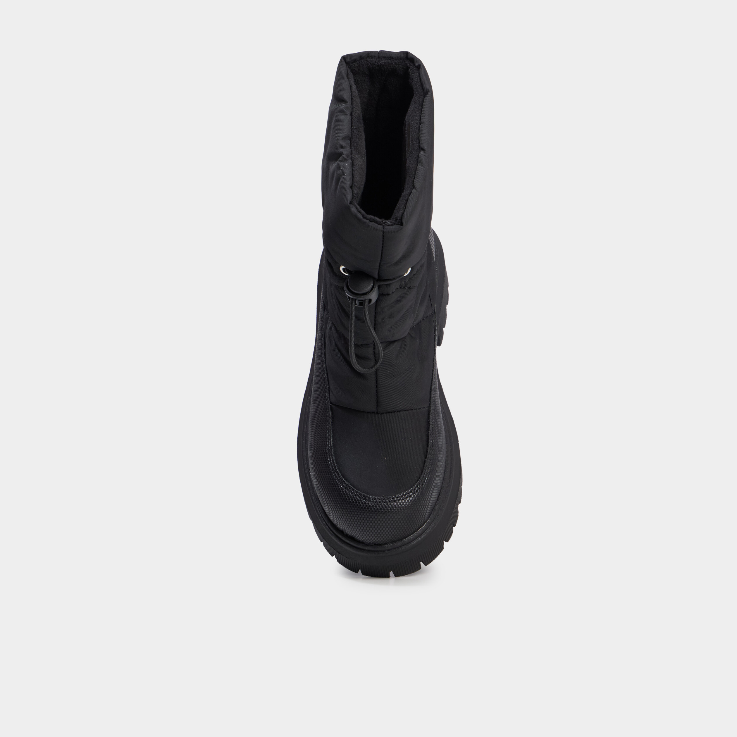 Boots avec lien &agrave; coulisse noir fille