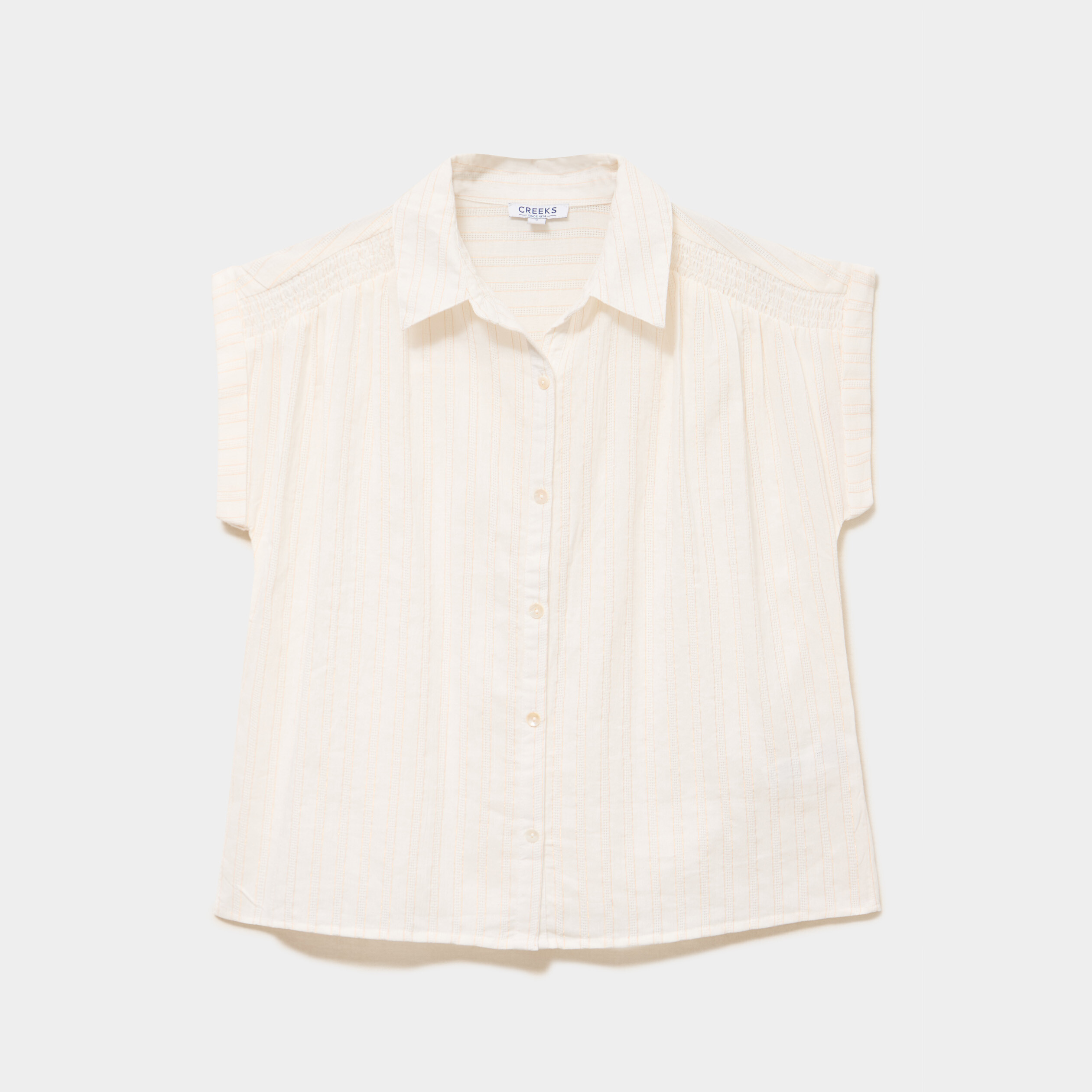 Blouse manches courtes blanc femme