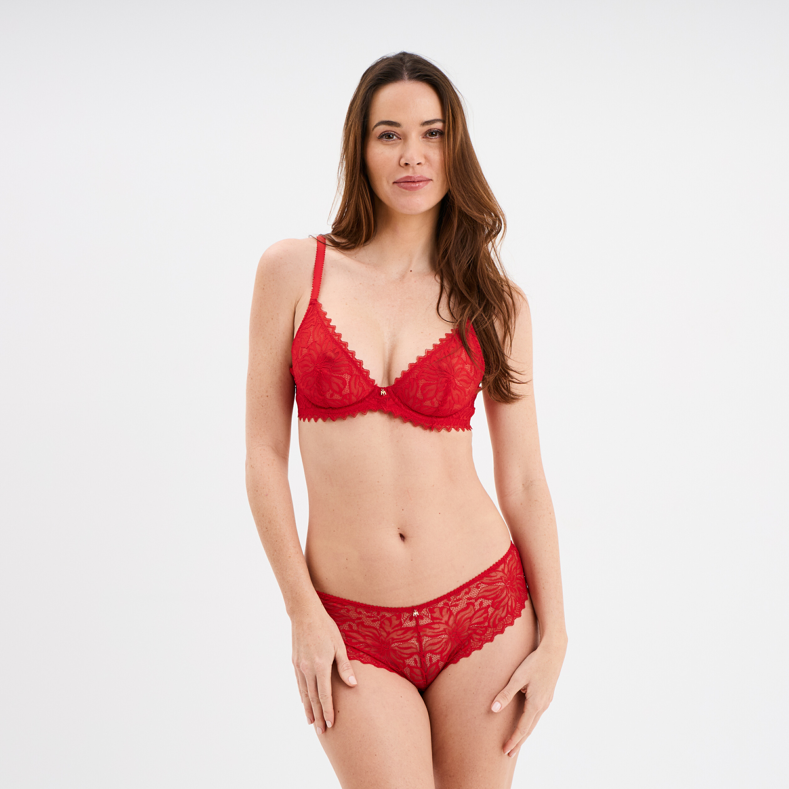 Shorty Dentelle Rouge Esprit Tessa - Taille 44, Modèle T.44 - NEUF Avec étiquettes