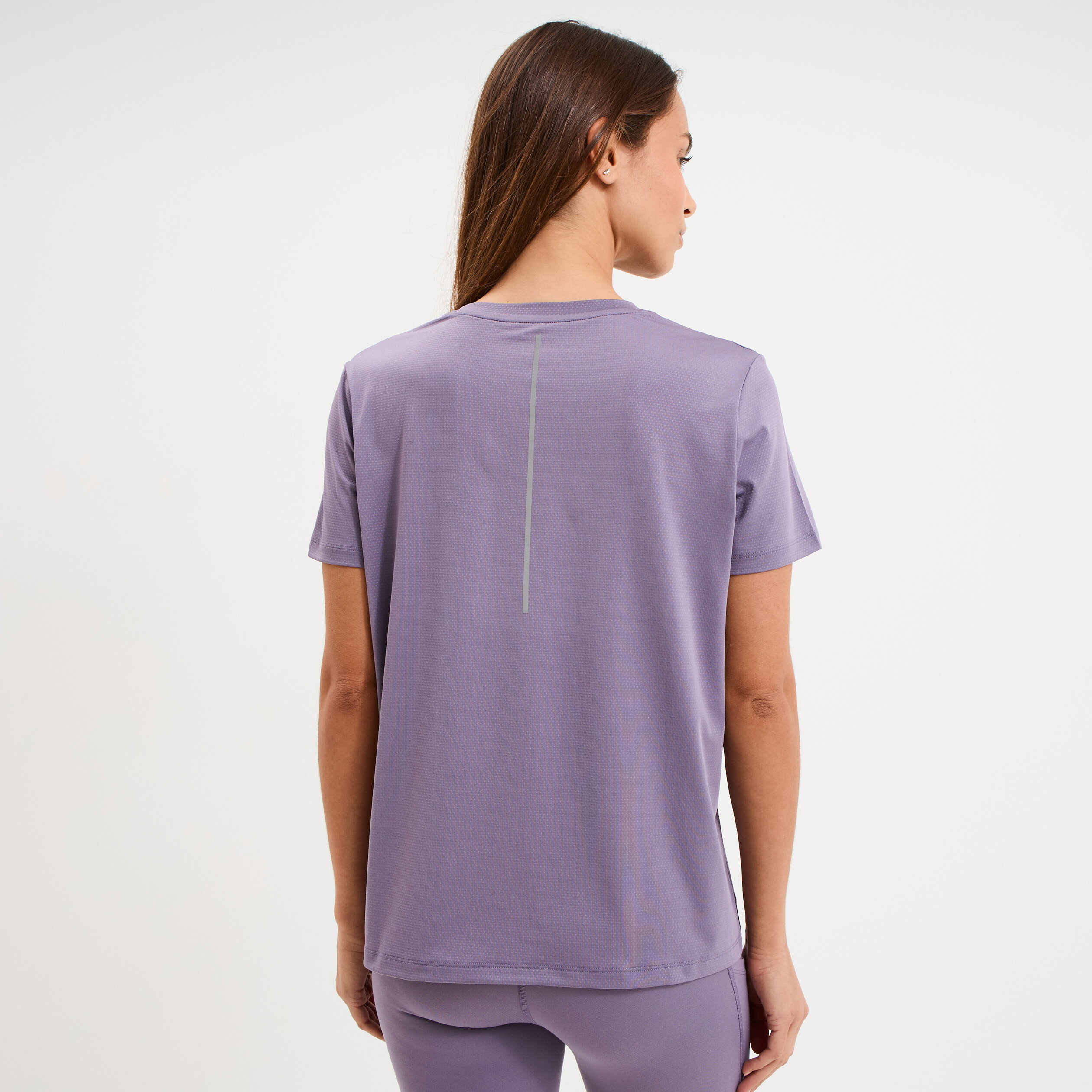 T-shirt de sport droit manches courtes violet femme