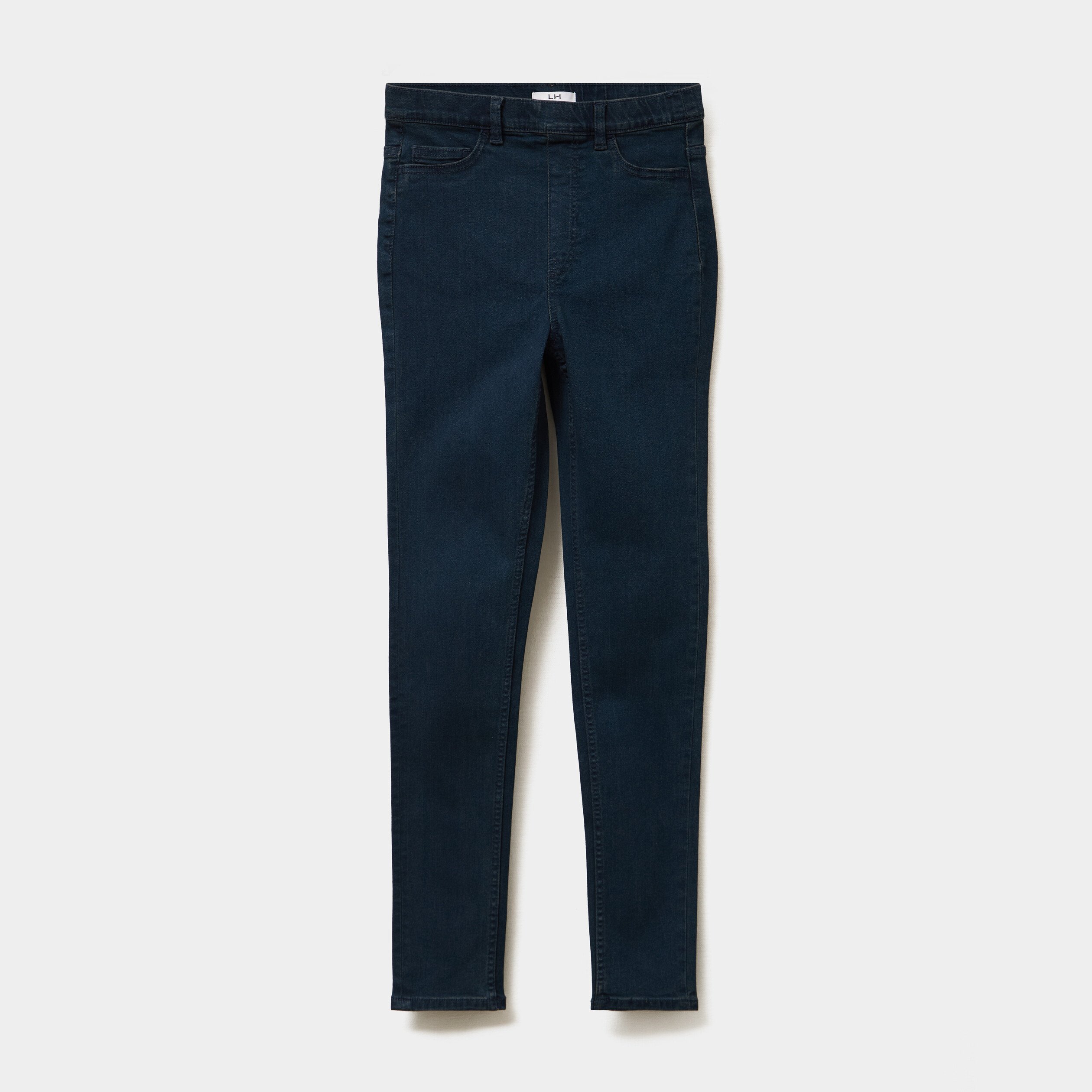 Jegging skinny taille haute denim blue black femme
