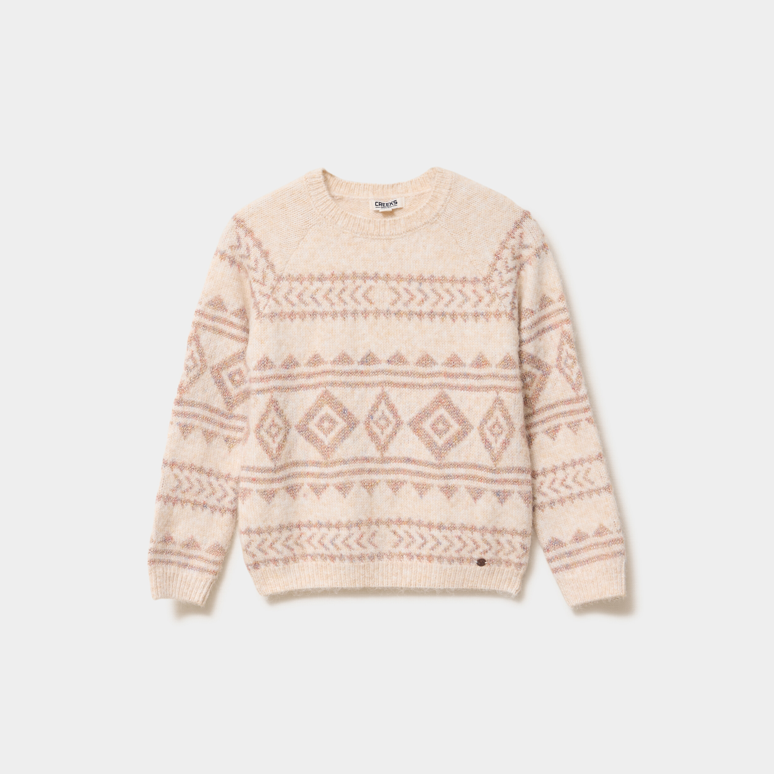 Pull Rayé Fille - Col Rond, Manches Longues - Tissu Doux Polyester/coton - Taille Enfant 5 à 14 Ans