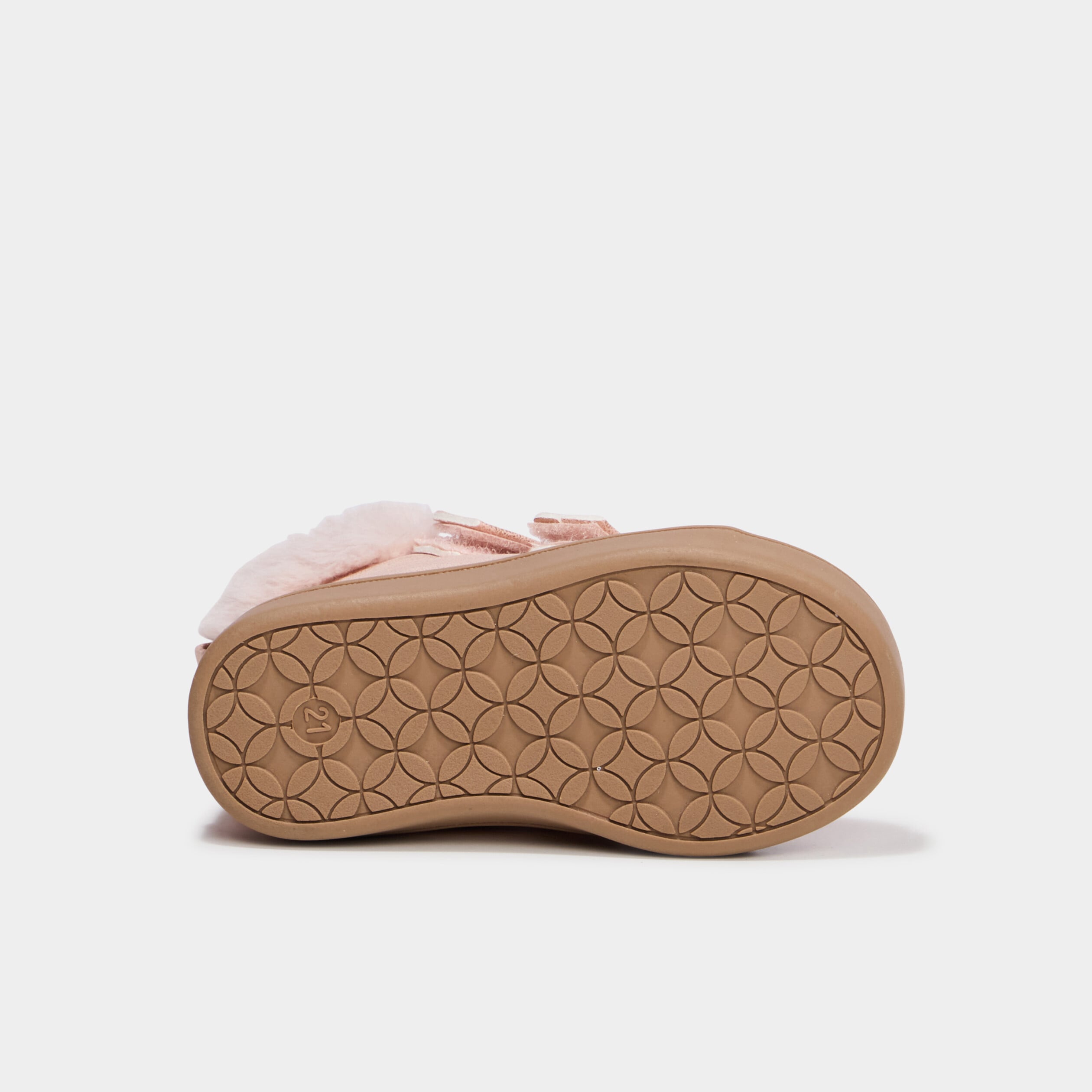 Baskets montantes fourr&eacute;es &agrave; scratchs rose b&eacute;b&eacute; fille