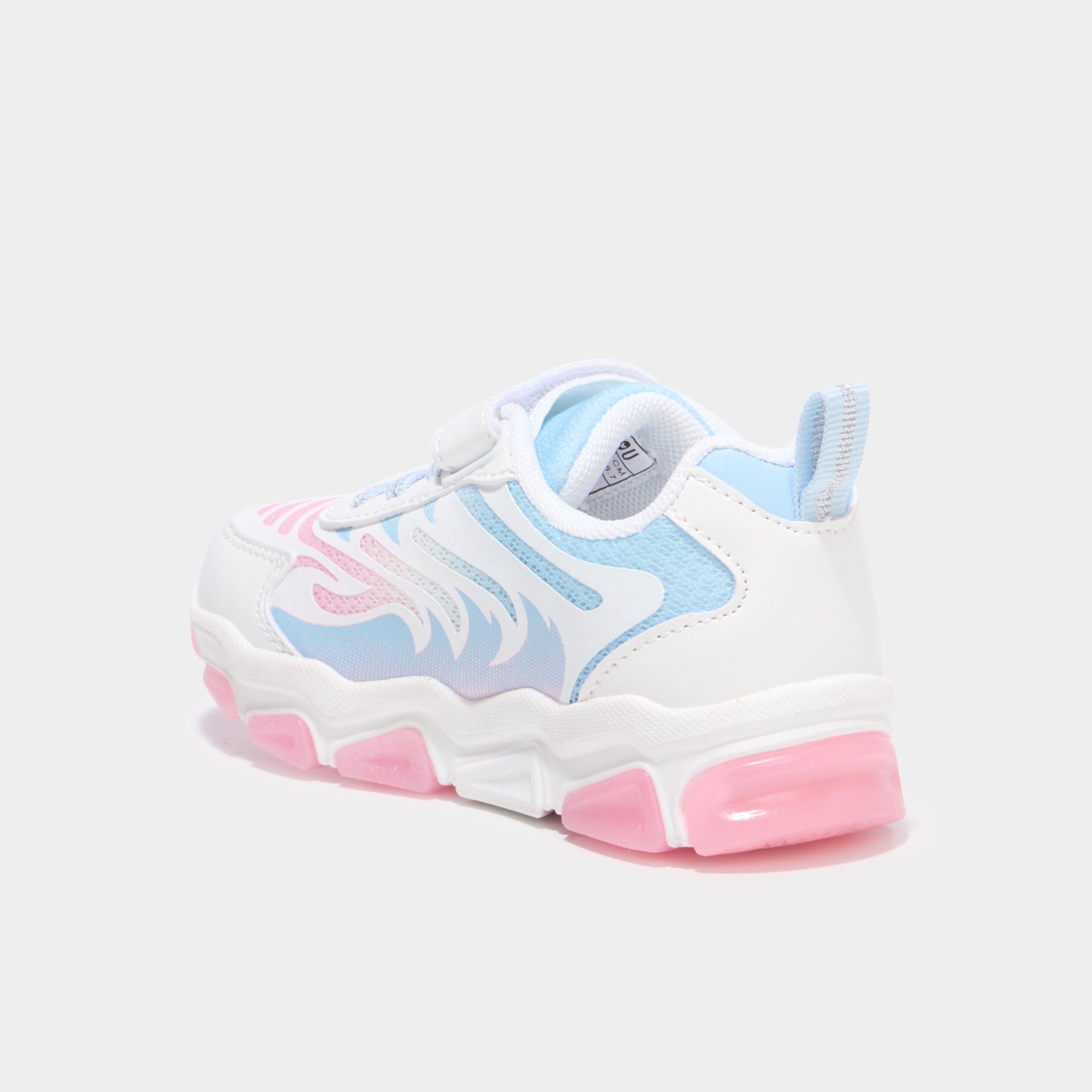 Baskets running semelles lumineuses multicolore fille