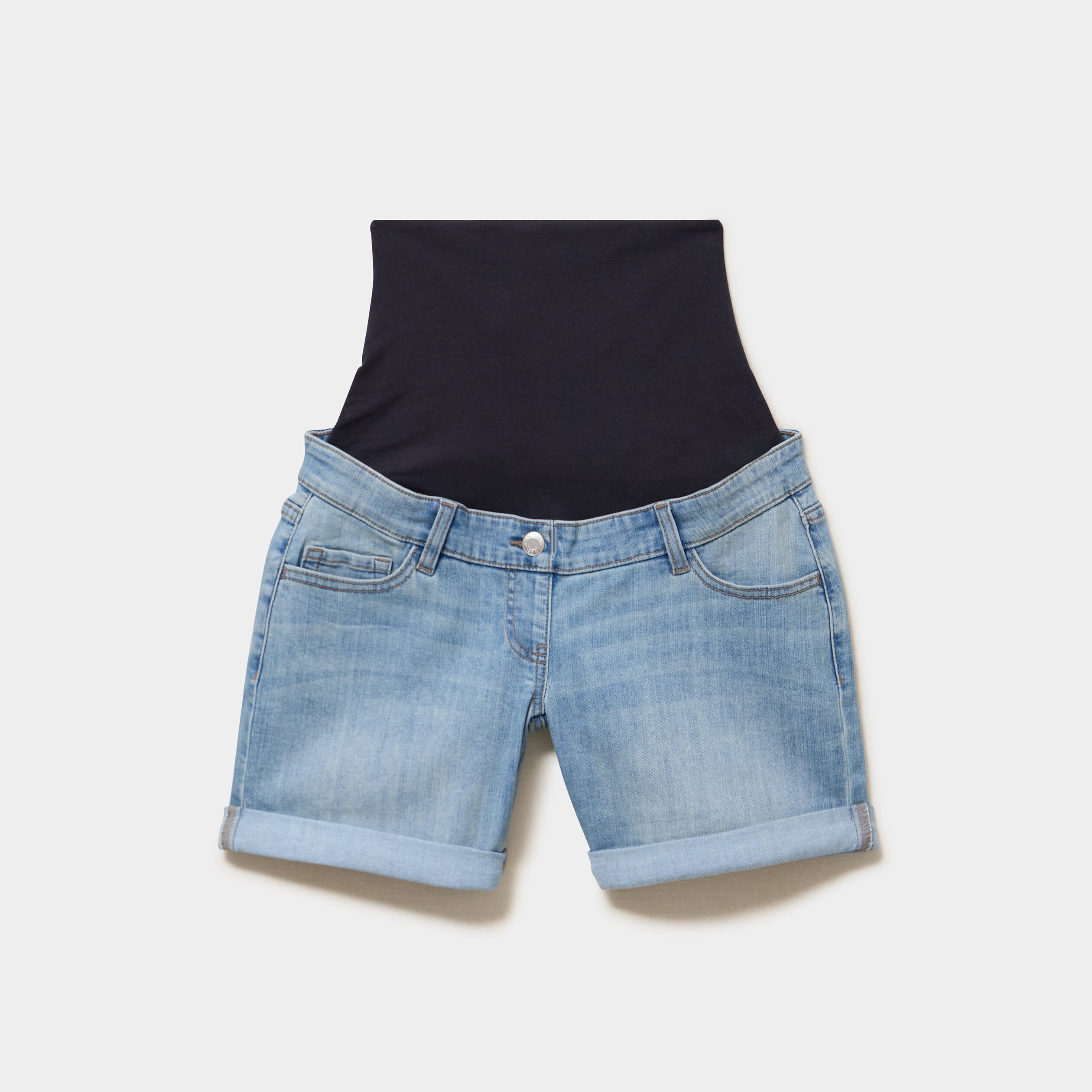 Short de grossesse en jean denim stone femme maternit&eacute;