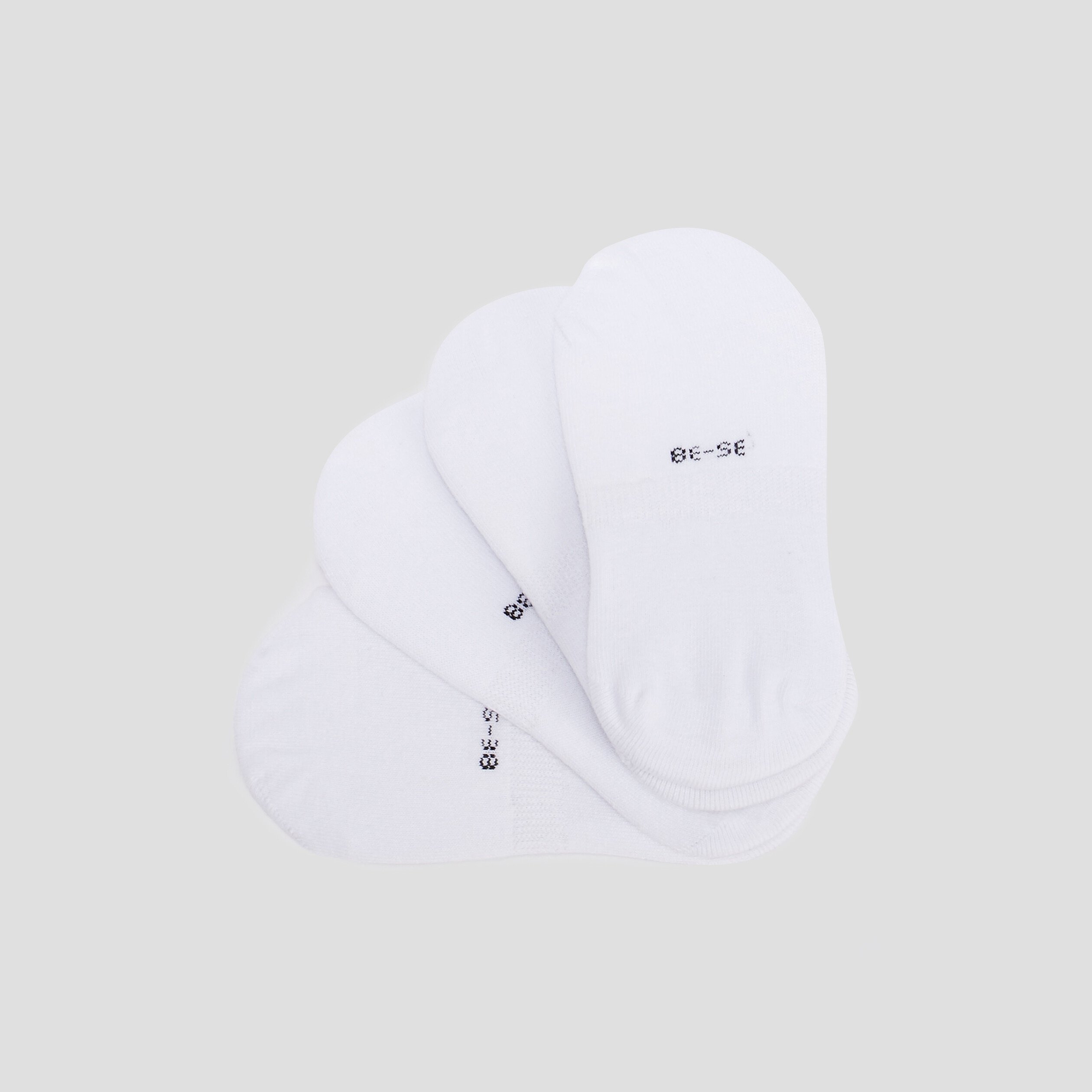 Lot paires de chaussettes invisibles blanc femme La Halle