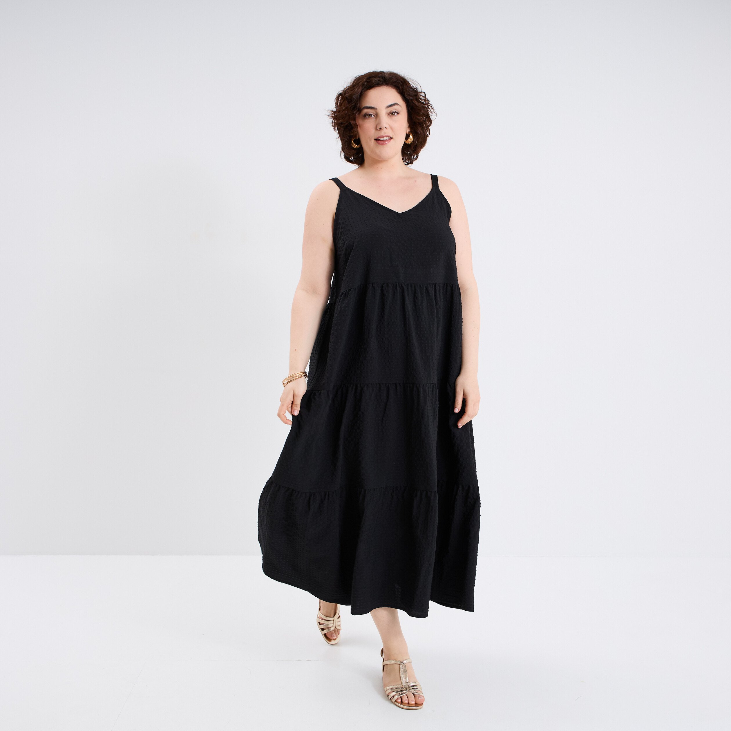 robe longue bretelles noir femmegt Robe longue bretelles noir femme grande taille