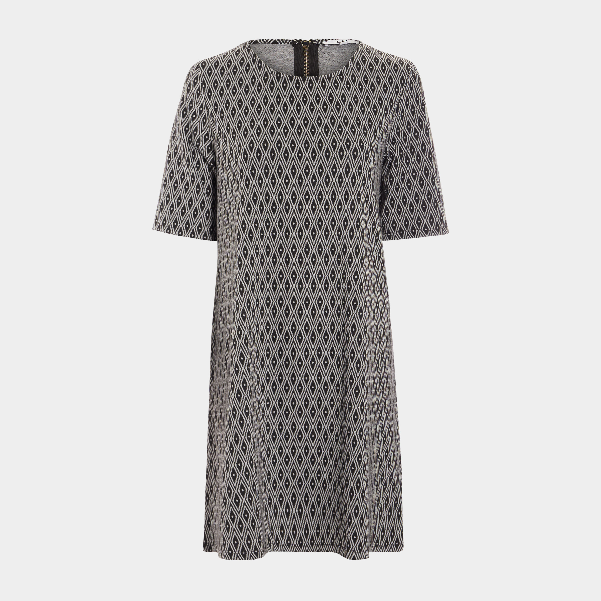 robe droite manches courtes noir femme Robe droite manches courtes noir femme