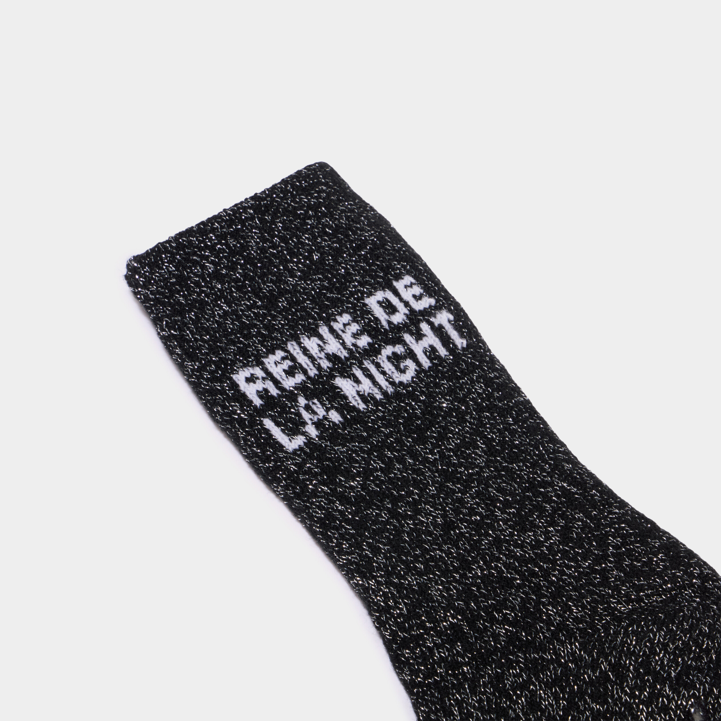 Chaussettes d'int&eacute;rieur La queen noir femme