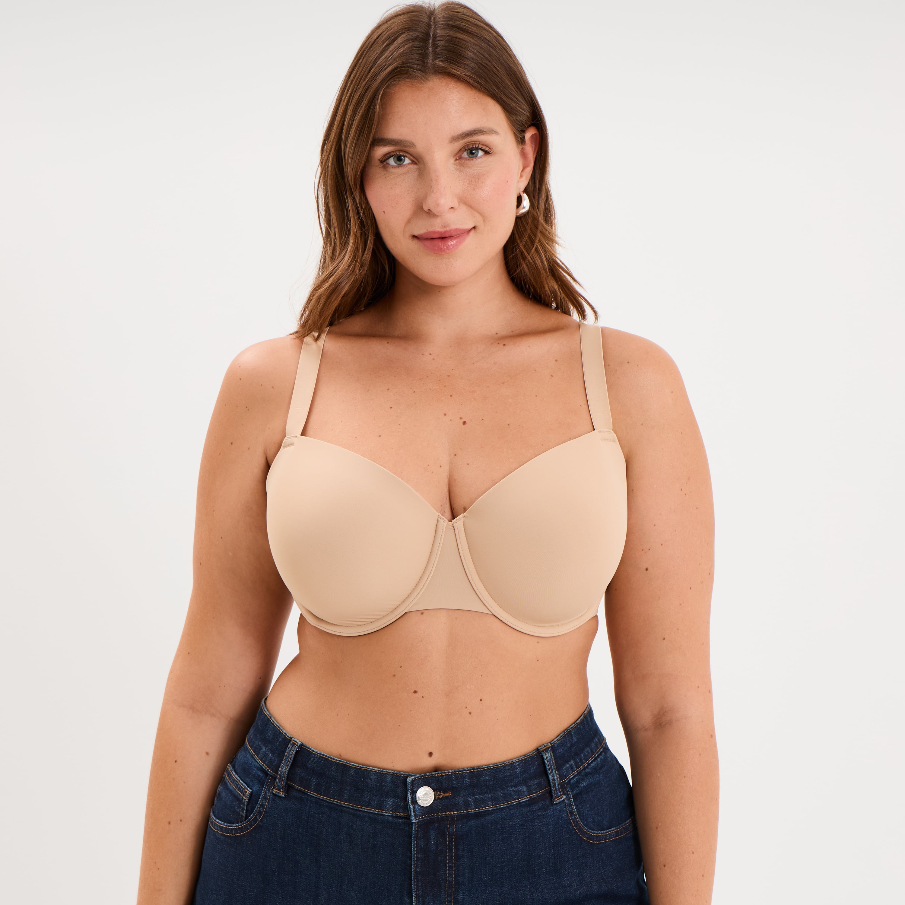 Soutien-gorge corbeille sable femme grande taille